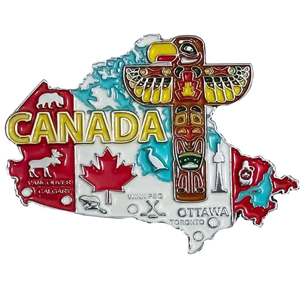 - Set of 1 Canada Printed Fridge Magnet Set | Magnet for Fridge Decoration | Fridge Magnets Refrigerator Stylish Set Kitchen | Funny Fridge Magnets
