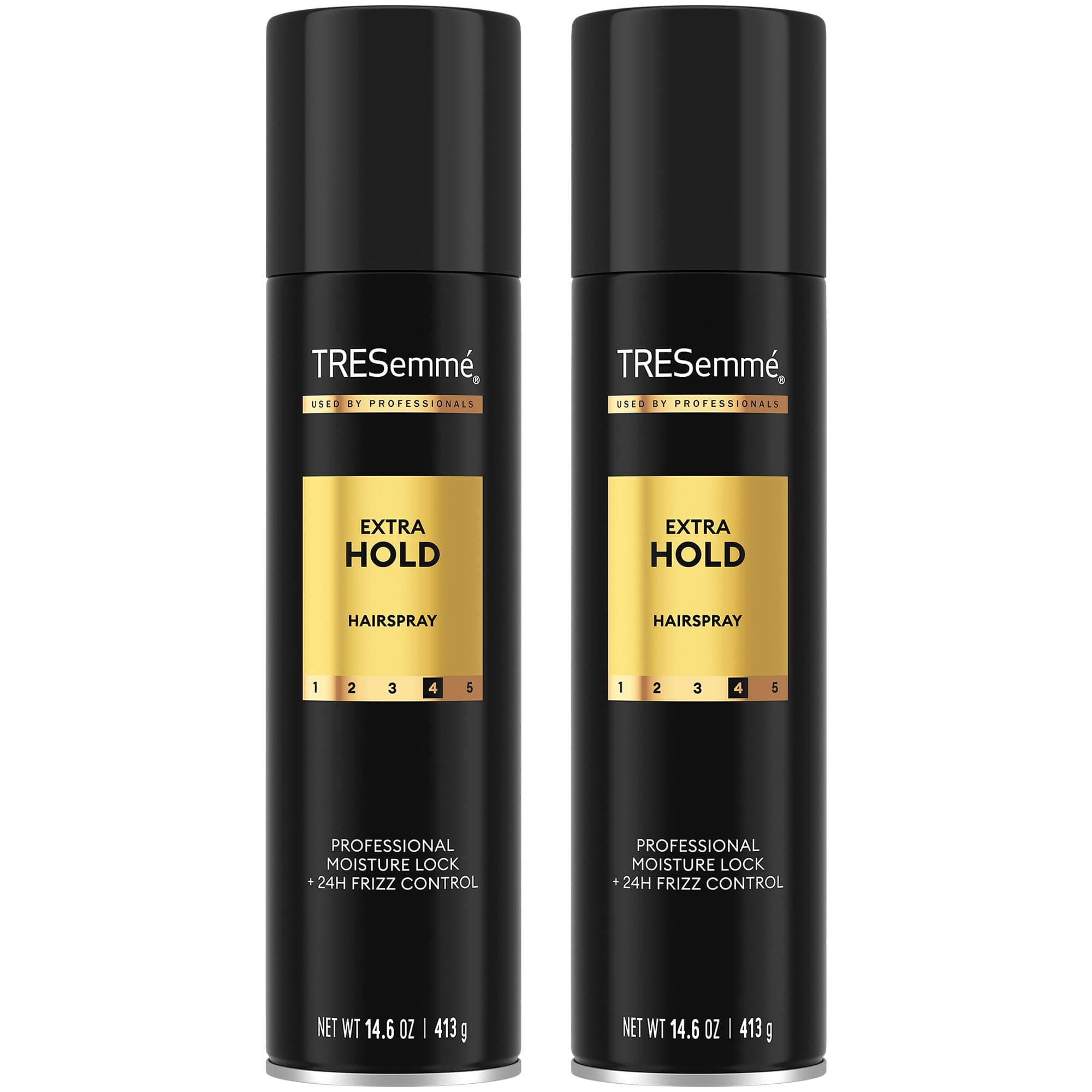 TRESemmé Hairspray, Extra Hold, 2-Pack – Moisturizing Hair Spray, Anti-Frizz Products, Humidity Protection, 14.6 Oz Ea