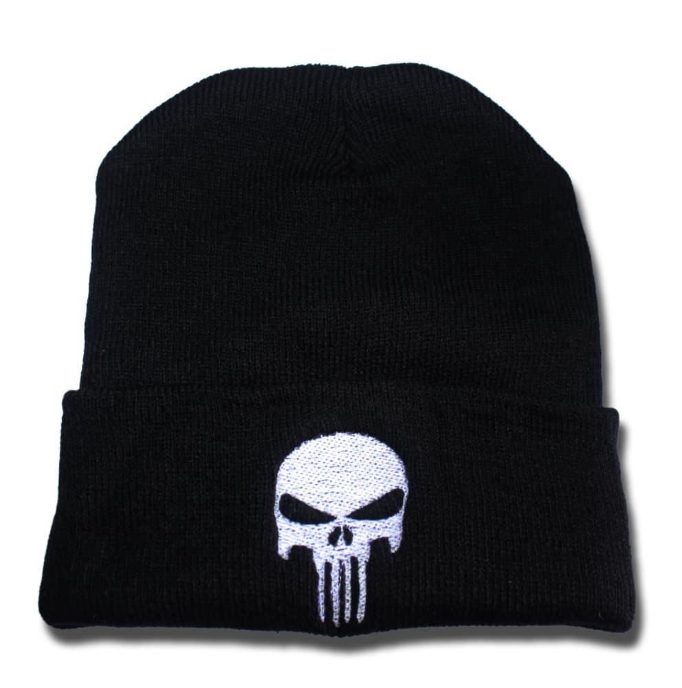 Punisher Logo Beanie Fashion Unisex Embroidery Beanies Skullies Knitted Hats Skull Caps