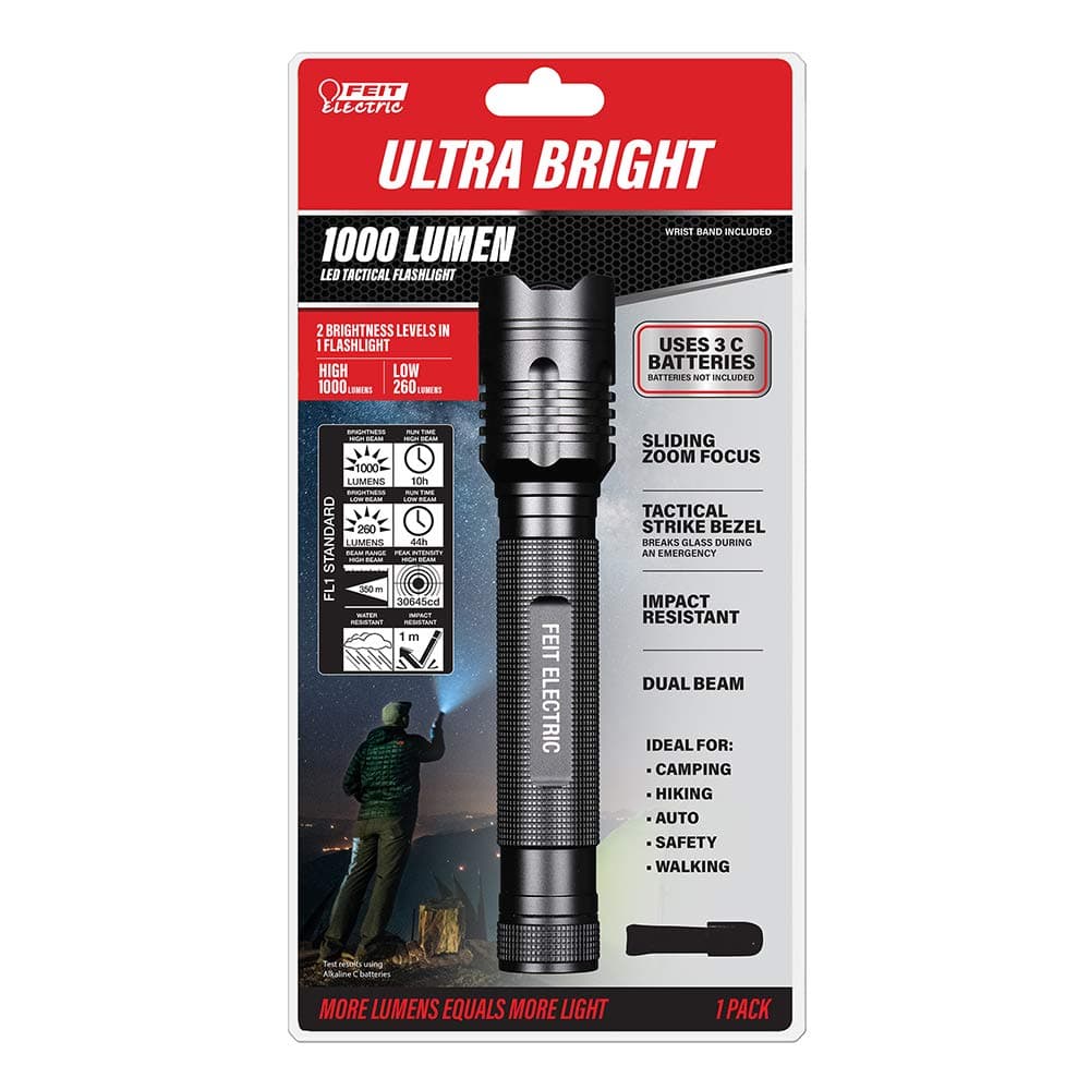 FL1000 1000 Lumens Ultra Bright 3-Cell C LED Flashlight