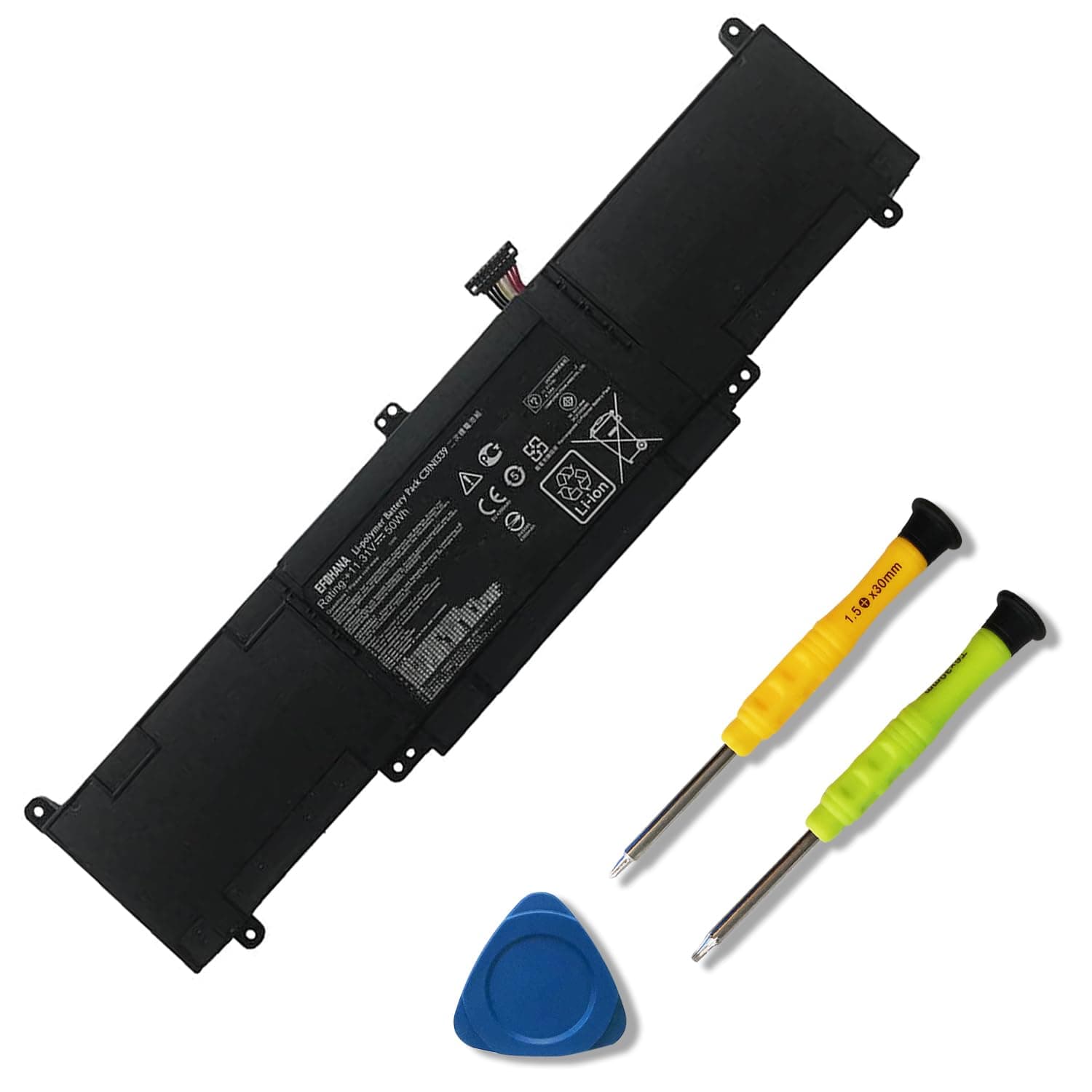 C31N1339 Laptop Battery Replacement for ZenBook UX303 UX303L UX303LA UX303LB UX303LN UX303UB Q302L Q302LA TP300L Series Notebook 0B200-9300000 3ICP7/55/90 11.31V 50Wh 4300mAh