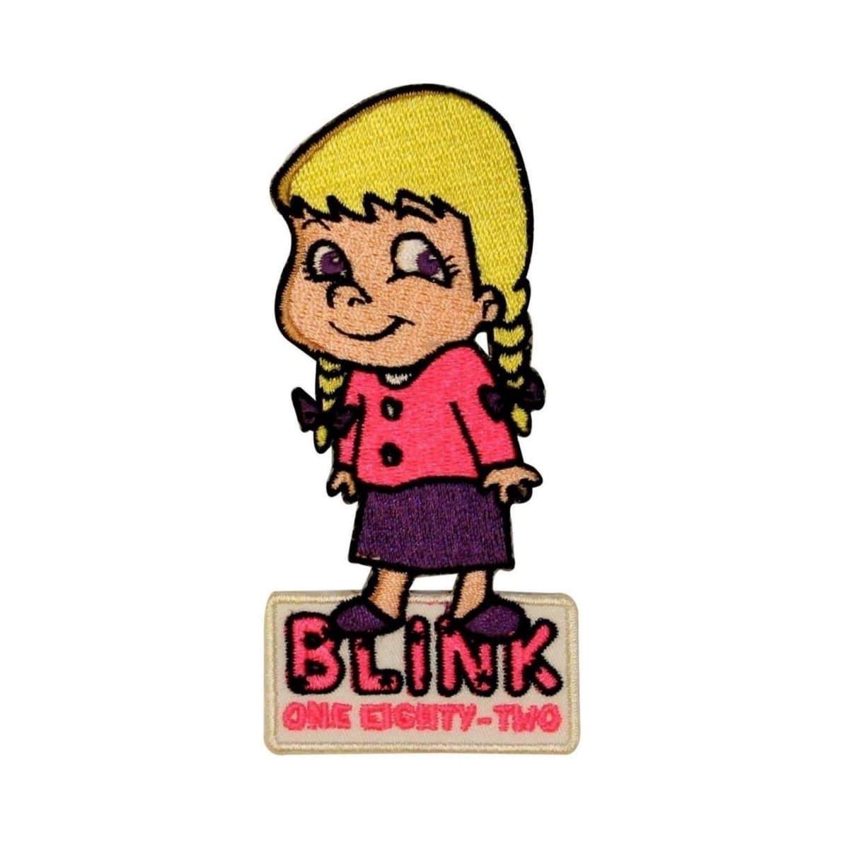 Blink 182 Little Girl Logo Patch Punk Music Band Embroidered Iron On Applique