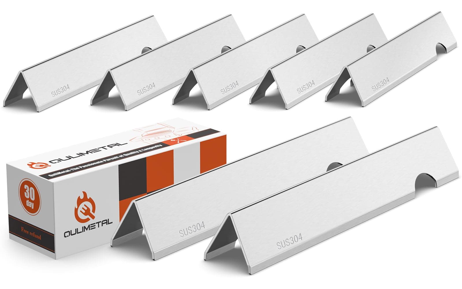 QuliMetal 66033 Flavorizer Bars for Weber GS4 Genesis 2 E-410/E-415/E-435, Grill Parts for Weber Genesis II LX E-440 Series Gas Grills, 17" SUS304 Stainless Steel Grill Parts for Weber 66033 66796