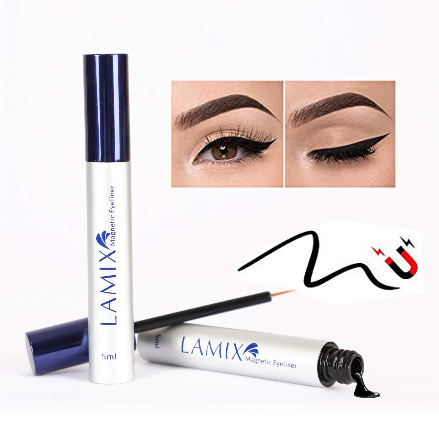 LAMIX Magnetic Eyeliner For Magnetic Eyelashes (5 ml)