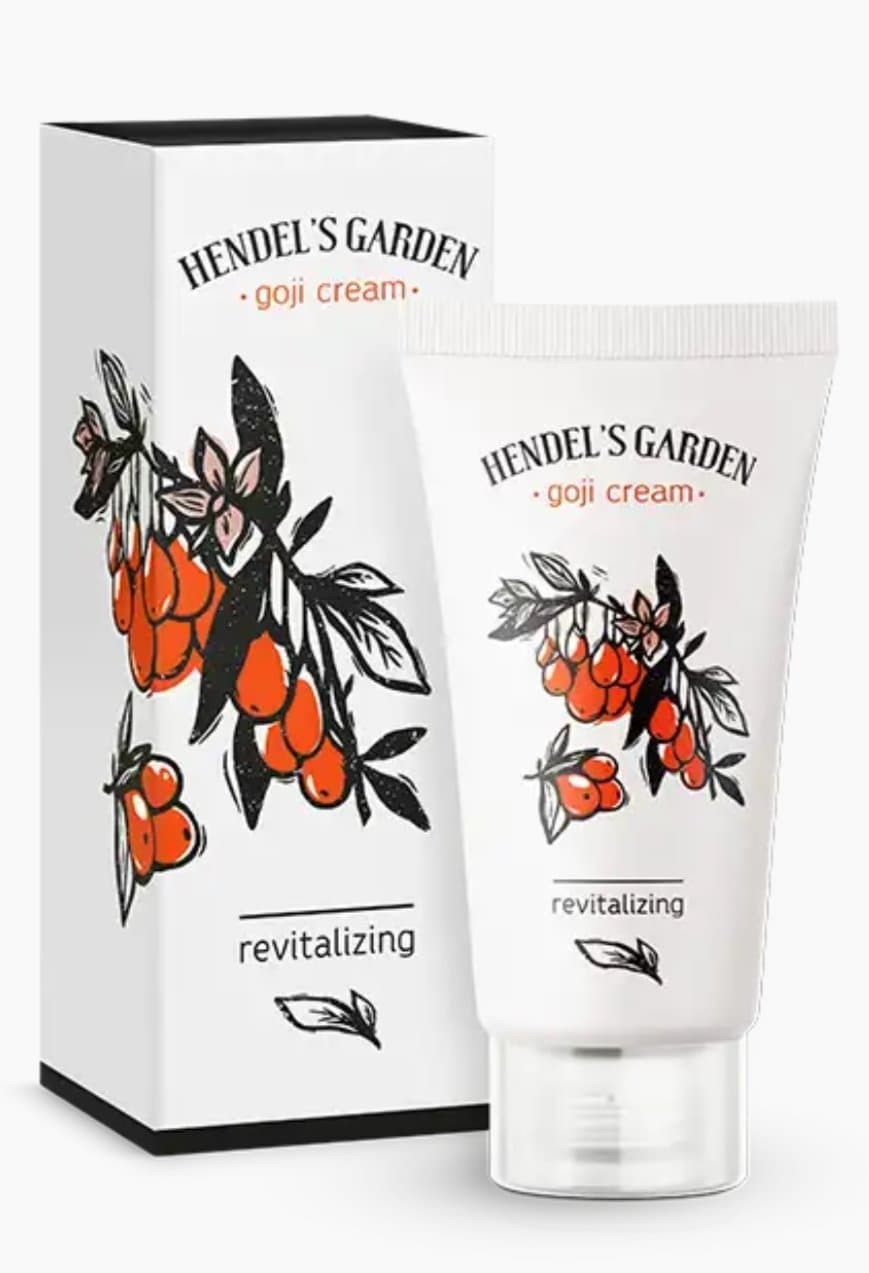 GOJI BERRY REVITALIZING MOISTURIZING ANTI AGE ANTI WRINKLE CREAM HENDELS GARDEN (2x50ML)