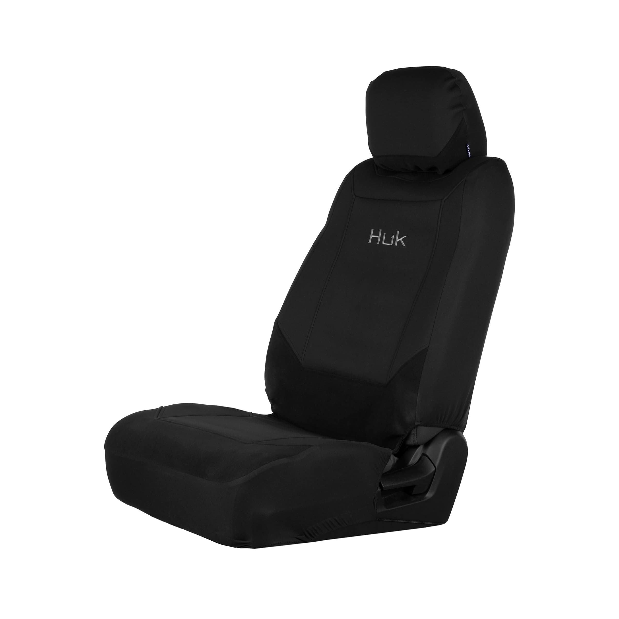 HUK, High Tide Low Back Seat Cover-Front Seat Universal Fit, Easy to Install for Cars Truck Van SUV, Black