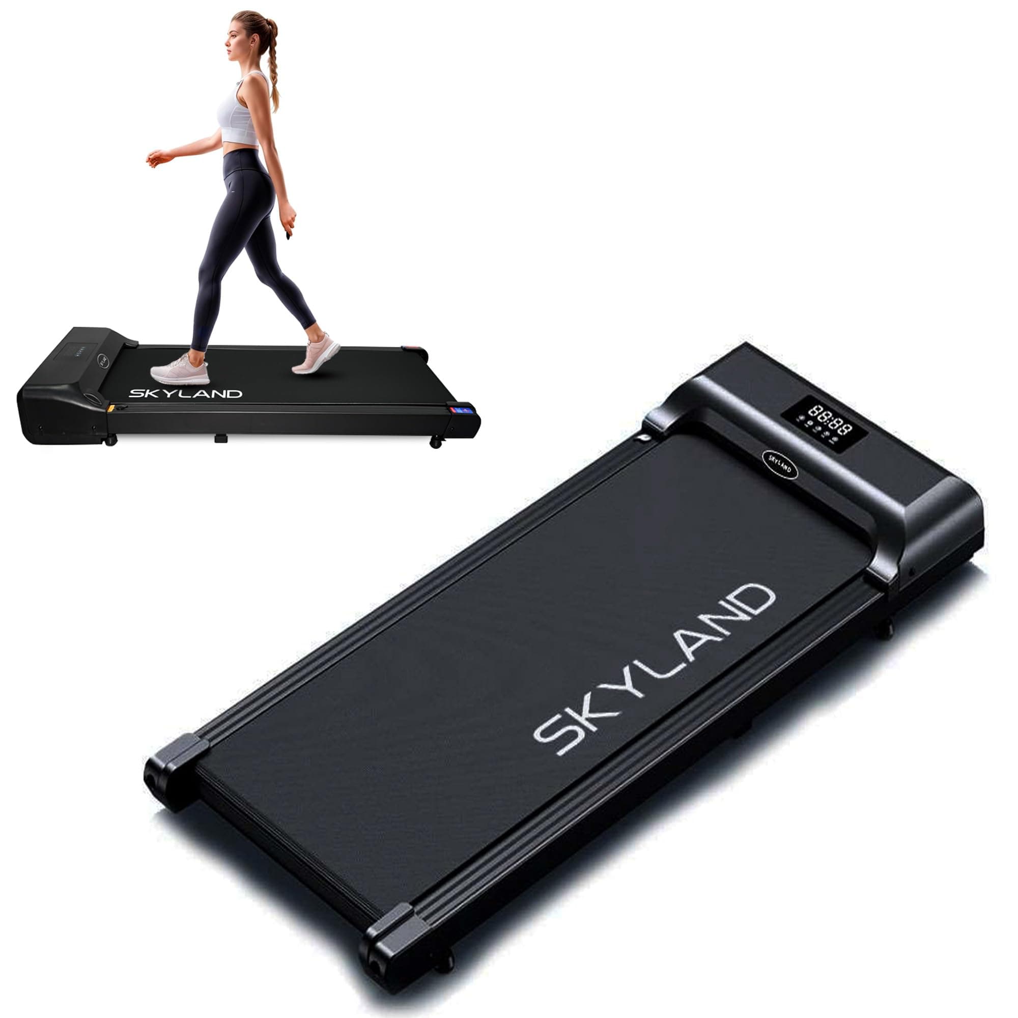 Walking Pad Treadmill for Home & Office – Slim Under Desk Walking Treadmill with LED Display, Remote Control, Quiet Motor, Space-Saving Design