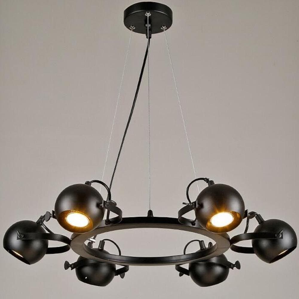 GWCSS Led Lights Spotlights Pendant Light Track Lighting Industrial Lights Spotlight Kitchen Restaurant Bar Chandeliers, 6 Heads
