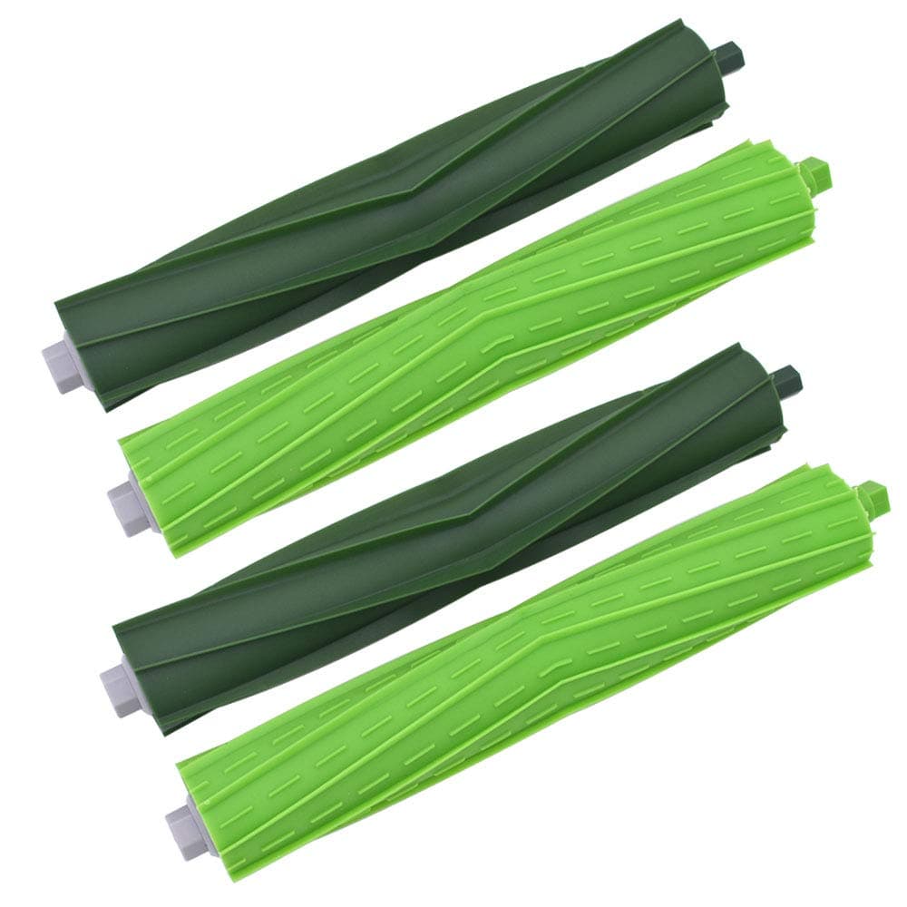 2 Sets Replacement Rubber Brushes Rollers Compatible with iRobot Roomba e, i, & j Series E5, E6, i3, i3+, i4, i4+, i6, i6+, i7, i7+, i8, i8+, j7, j7+, Plus Robot Vacuum Parts Accessories.