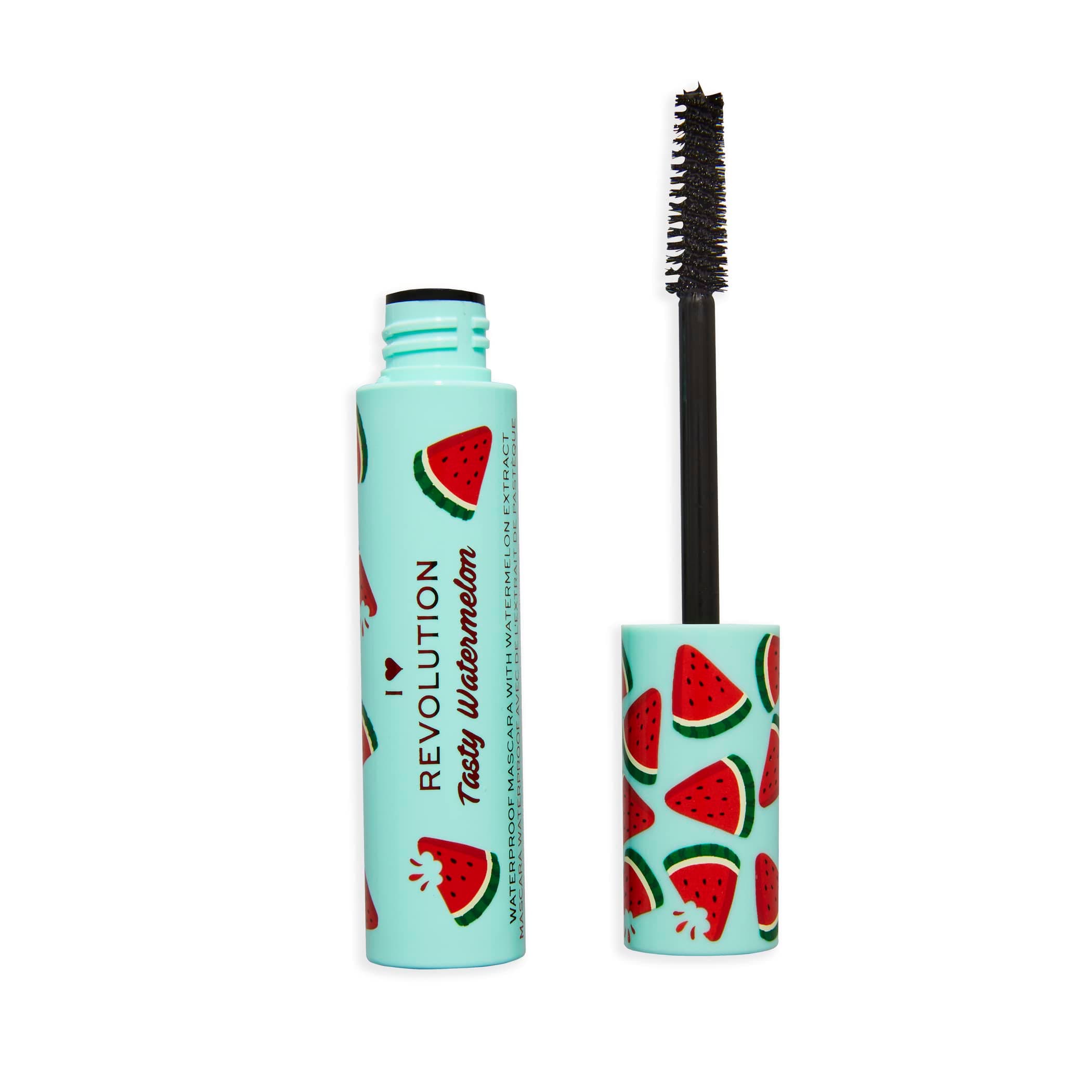 I Heart Revolution Tasty Watermelon Waterproof Mascara, Ultra-Thin Pen Design, Ultimate Volume, Black