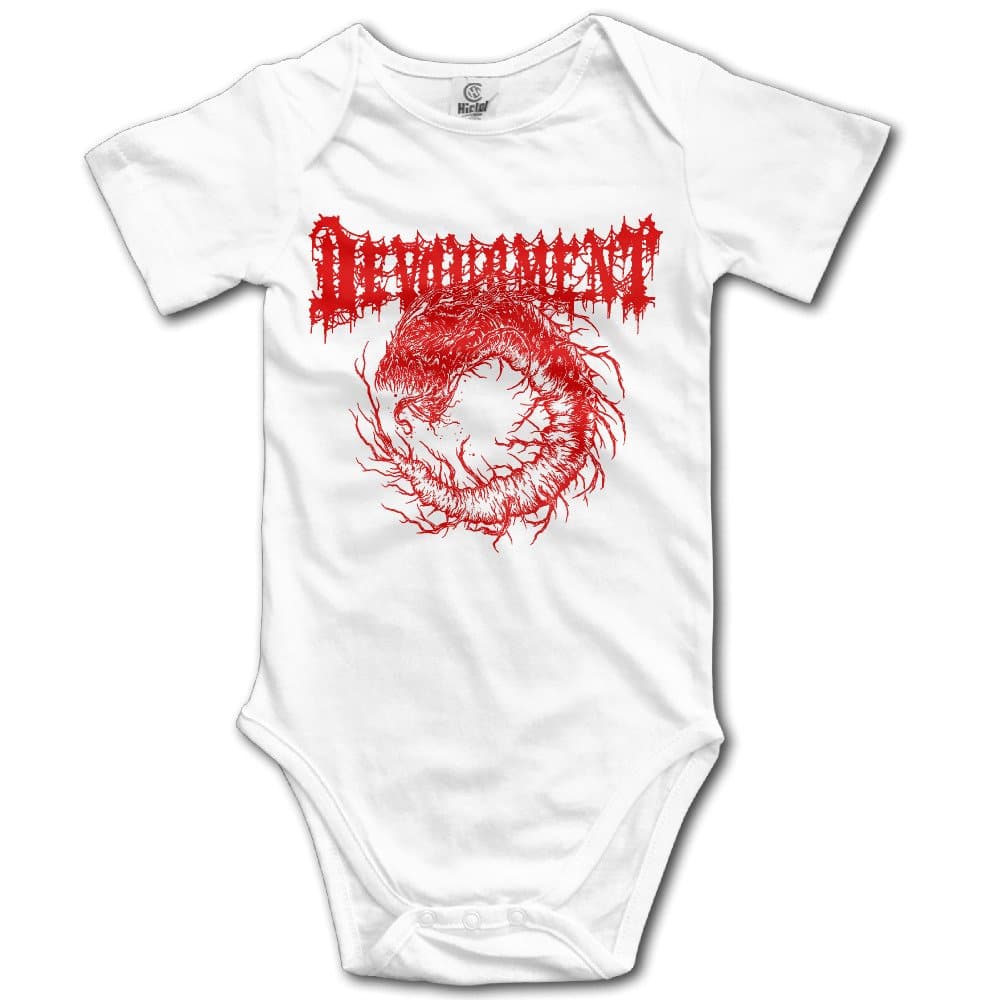 Devourment Dying Fetus Disgorge Logo Cute Baby Onesie Clothes