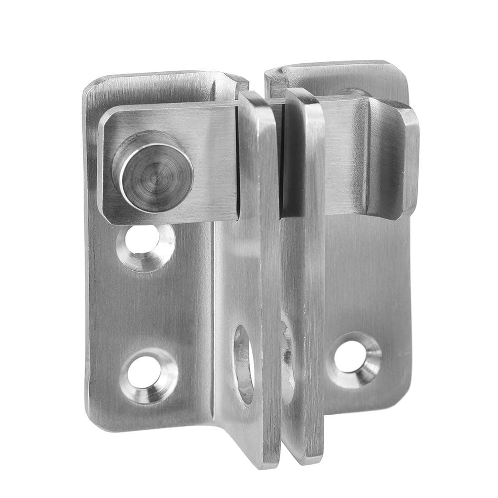 Rauken Slide Bolt Gate Latch Door Lock Hasp Anti-Theft Padlock, SUS304 Stainless Steel Brushed Finish, GL001