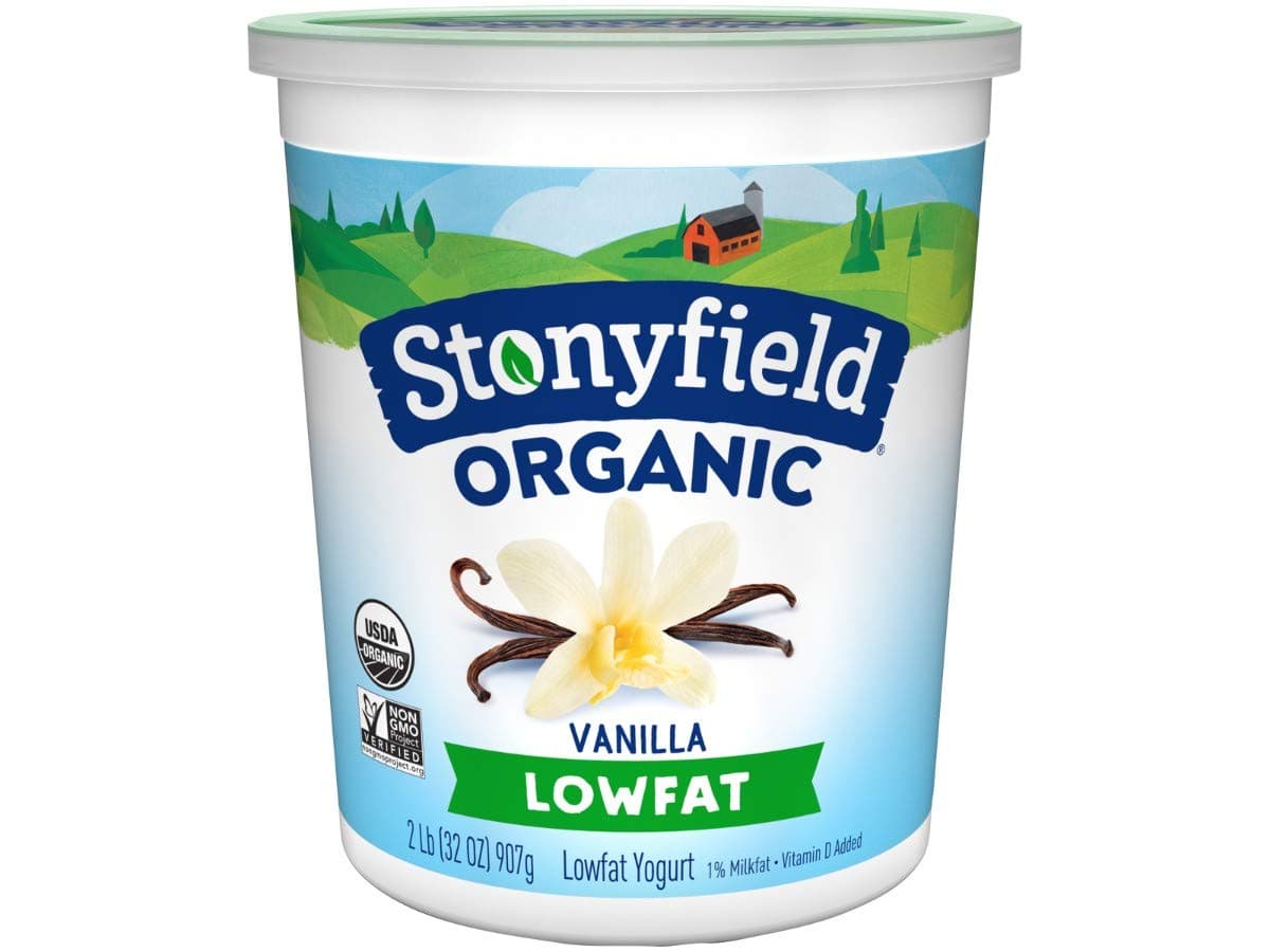 Stonyfield Farm Organic Vanilla Yogurt, 32 Ounce - 6 per case.