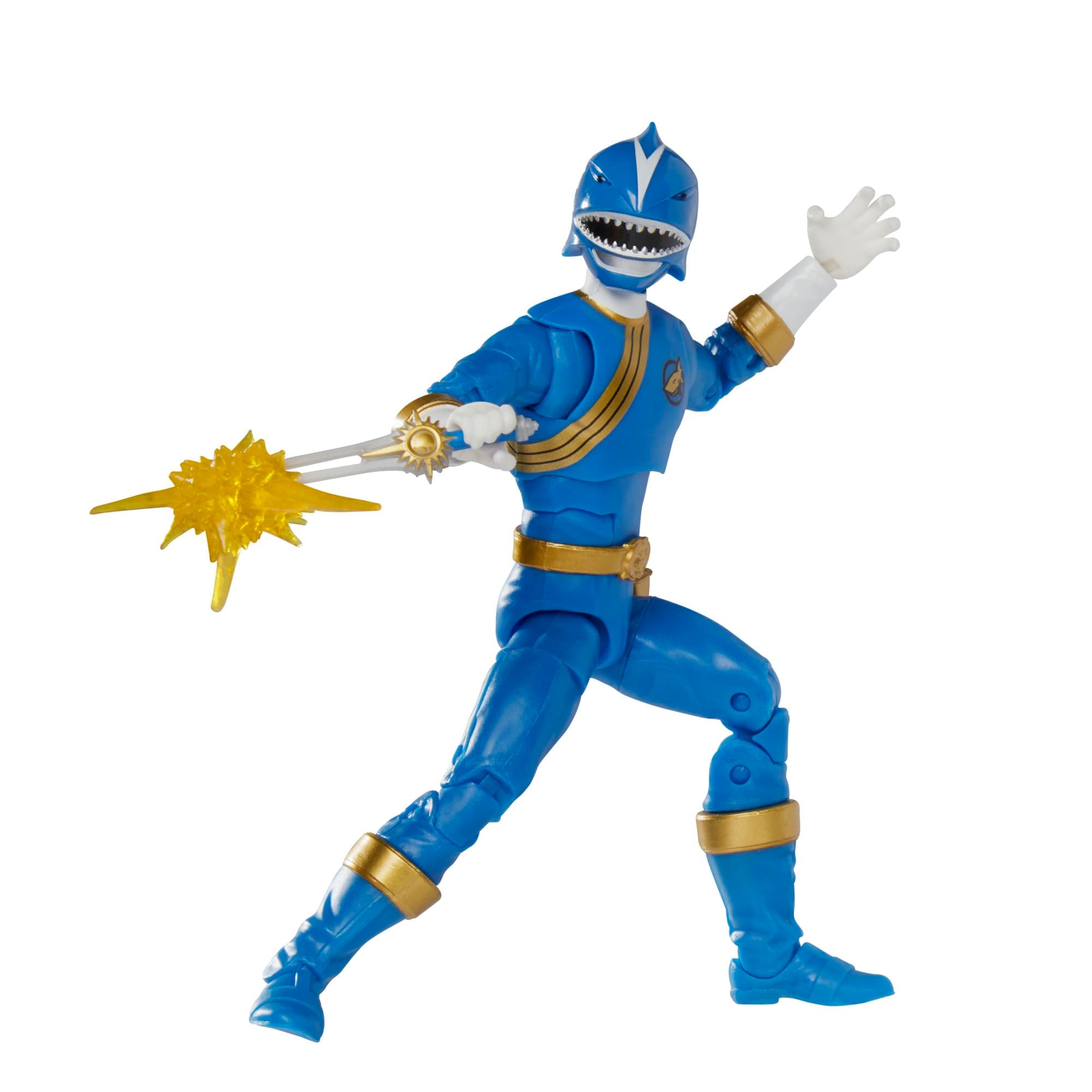 Lightning Collection Wild Force Blue Ranger 6-Inch Premium Collectible Action Figure Toy, Multiple Accessories, Kids 4 and Up
