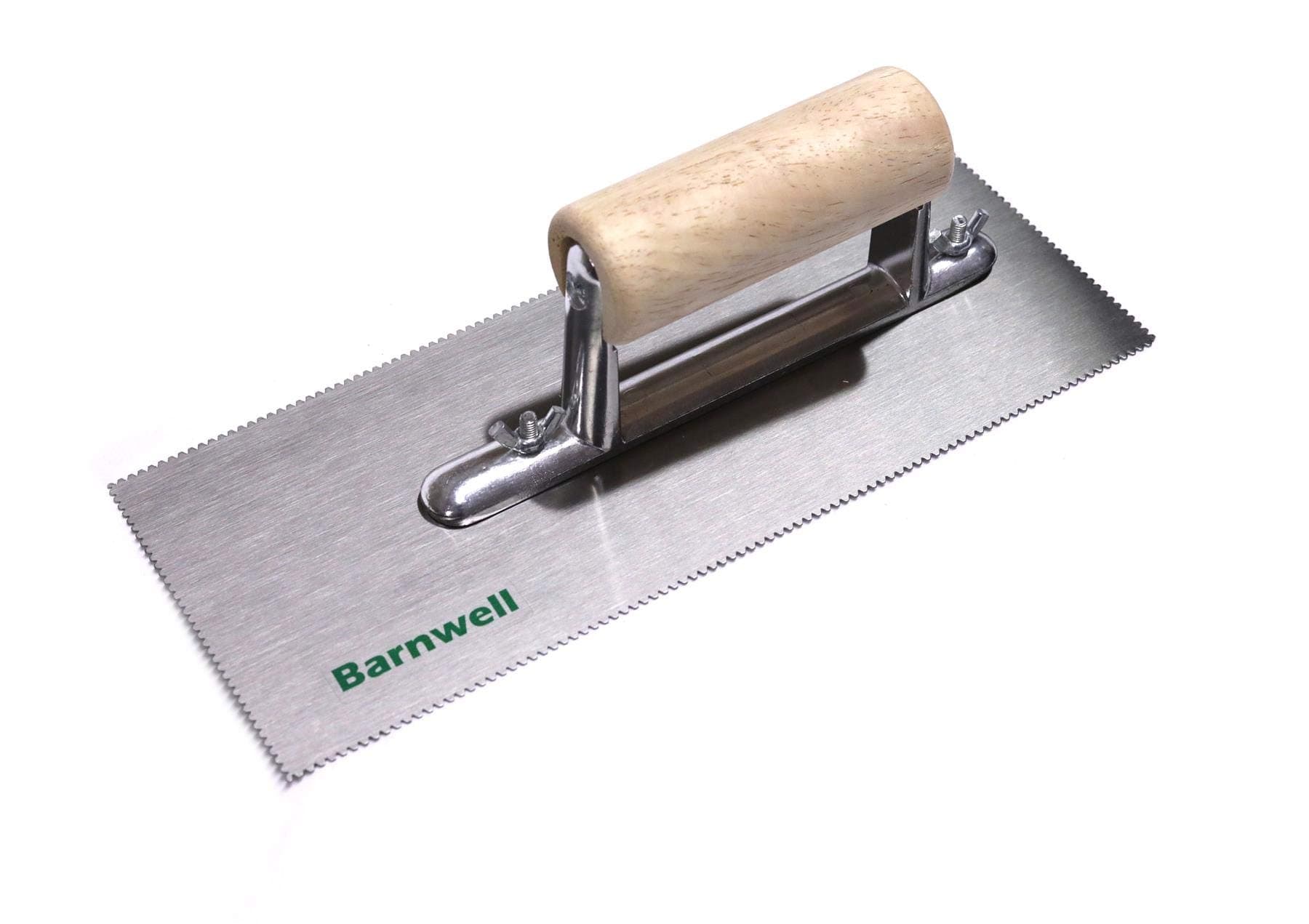 Barnwell Adhesive Trowel - A2 Amtico V Notched Blade with Wooden Handle Spreader