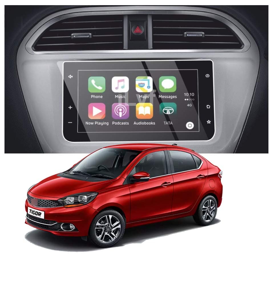 LF Hydrophobic Tata Tiago | Tata Tigor Car Accessories Navigation System Or Music System (Stereo) Touch Screen Guard 7Inch (Company Fitted) - Clear