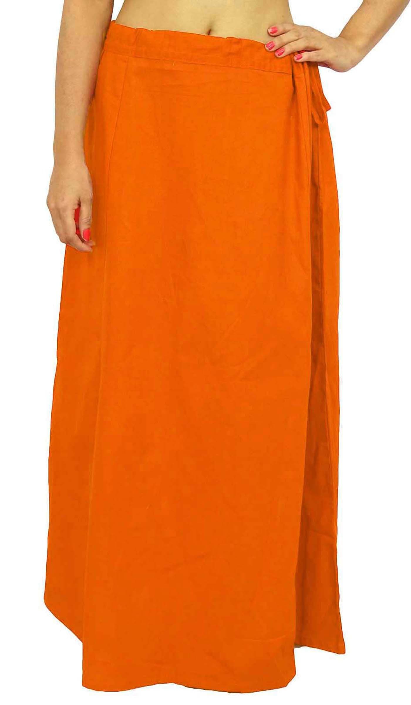 Saree Petticoat Underskirt Cotton Bollywood Indian Lining For Sari Gift For Women