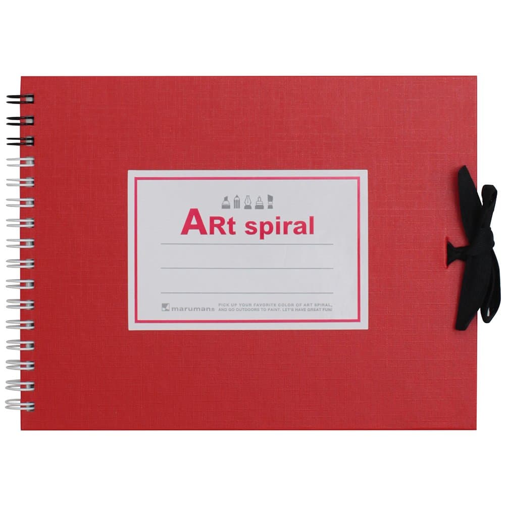 ART SPIRAL F0 Sketchbook, Red