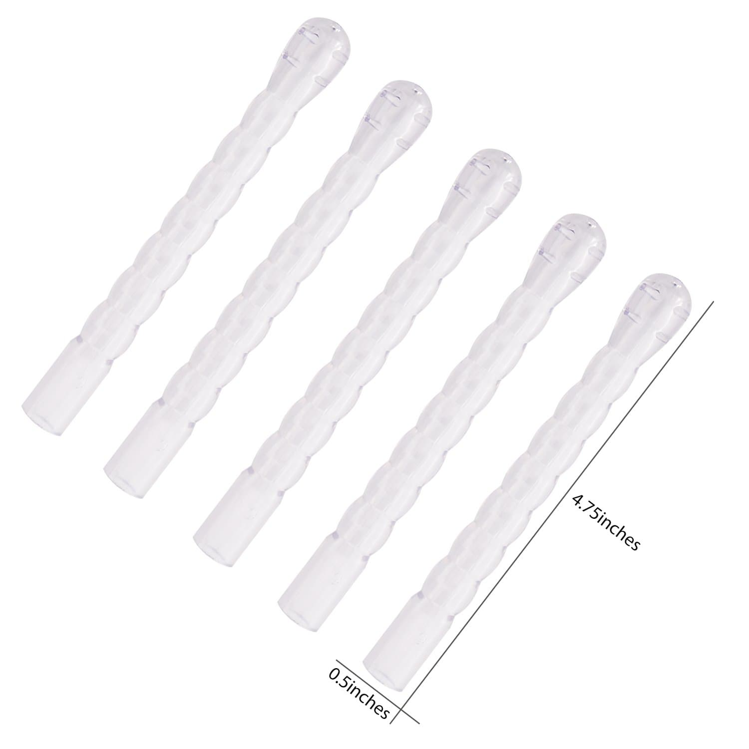 5-Pack Medical-Grade Flexible Enema Nozzle Comfort Tip Nozzle Enema Attachment