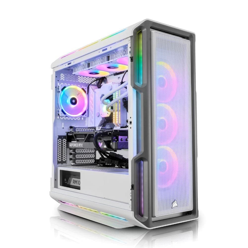 AWD-IT Gaming PC: AMD Ryzen 9 5900X CPU | NVIDIA GeForce RTX 4080 | 32GB 3200MHz LPX | ASUS B550 Plus | 1TB gen4 NVME | Corsair iCue 5000T White | Windows 11