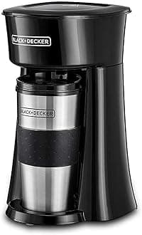 Black & Decker Coffee Machine, 650W, 360Ml Travel Mug, Black - Dct10-B5, 2 Years Warranty