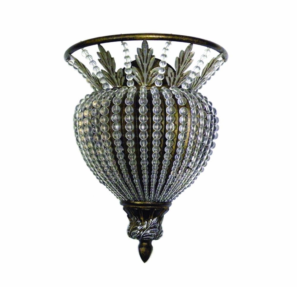 Marquis Lighting 8322-ABS Wall Sconce with N/A Shades, Antique Brass Silver