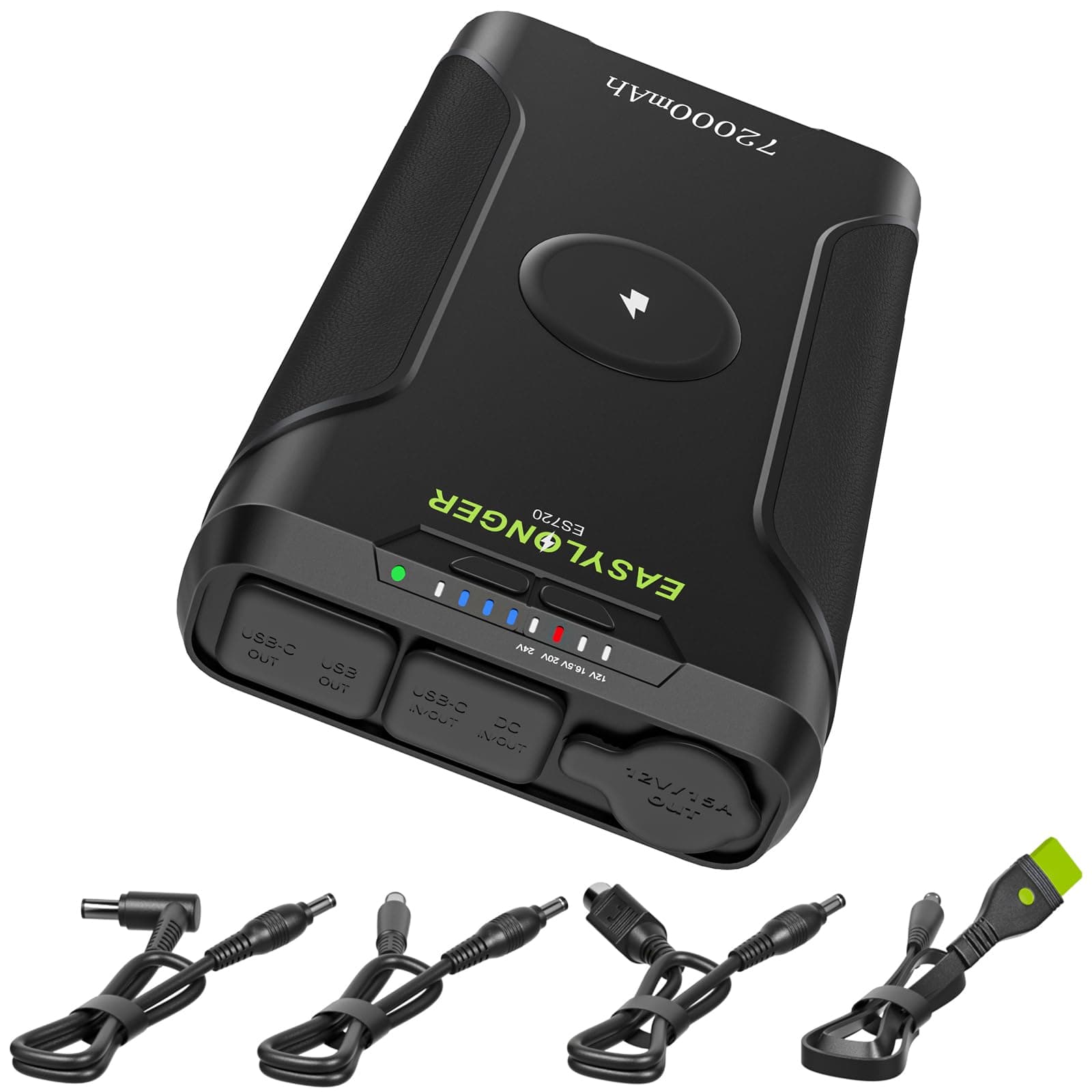 ES720 CPAP Battery 72000mAh 266Wh CPAP Battery Pack for Camping 12V 24V CPAP Power Supply for ResMed AirSense 11/ AirSense 10/ S9/ AirMini/AirCurve 10/ Philips Dreamstation