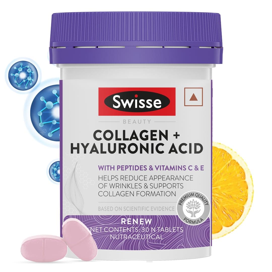 Collagen+ Hyaluronic Acid with Peptides, Vitamin C & E to Boost Skin Repair & Regeneration For Youthful & Radiant Skin - 30 Tablets (One Tablet Per Serving For Both Men & Women) Australia’s No.1 Beauty Nutrition Brand