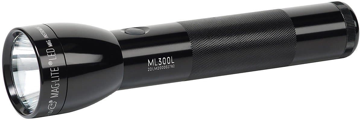 Mag Innovision Mag Instruments ML300L-S2016 Maglite LED 2-Cell D Blister Flashlight - Black