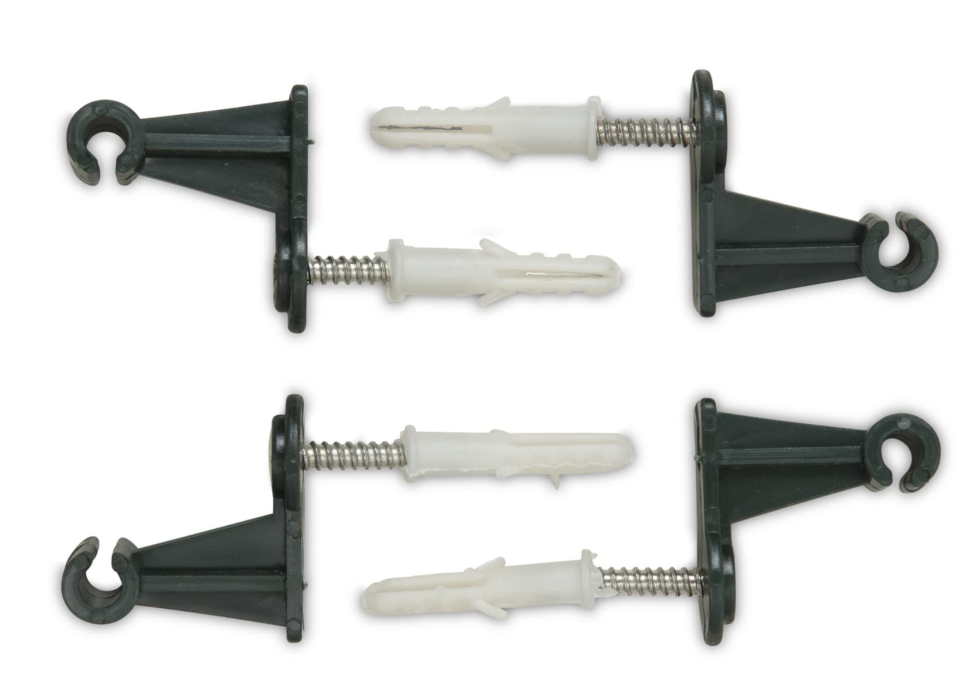 Windhager 05721 Wall Mount for Metal Trellis Fixing 32 x 16 x 33 mm Green Pack of 4