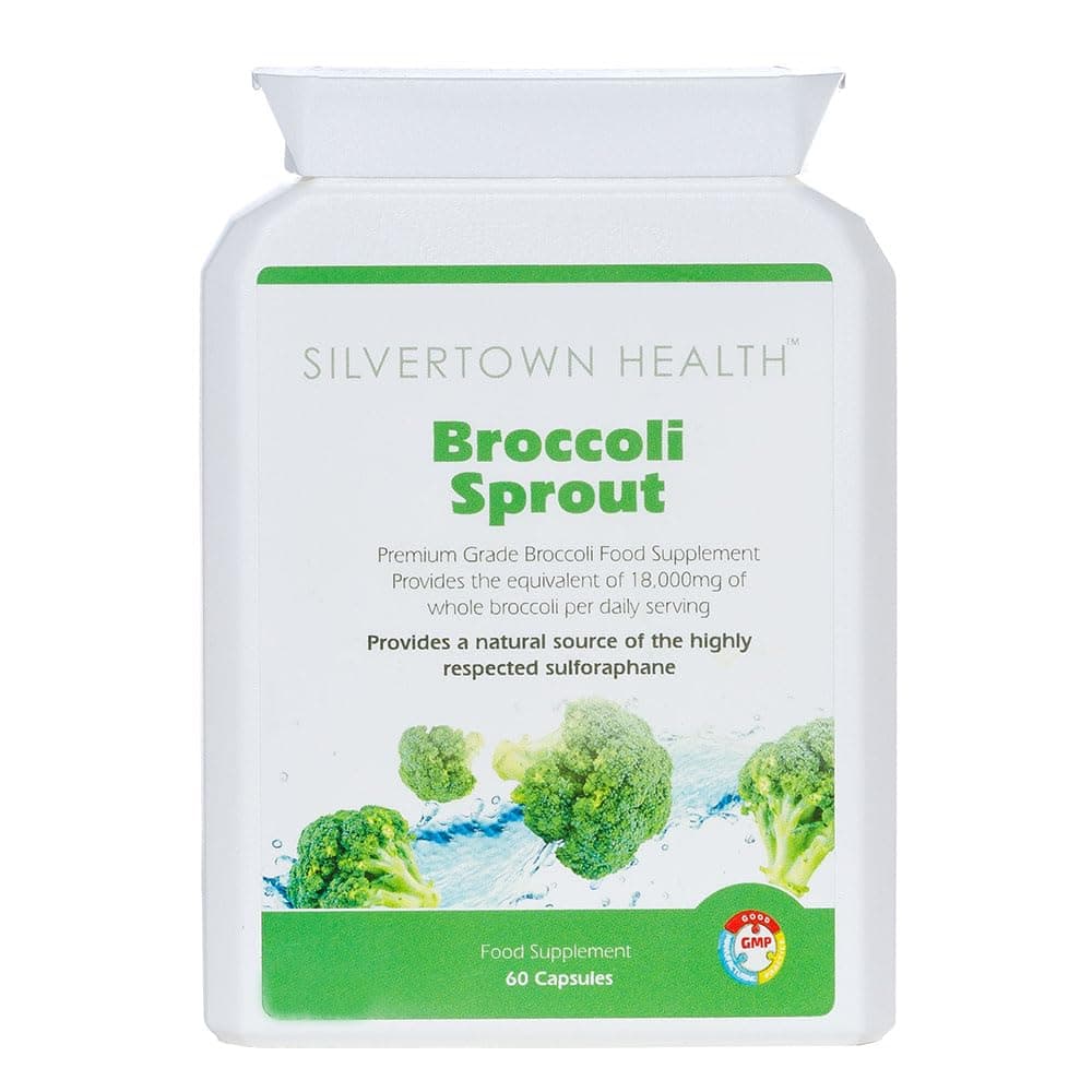 Pure Broccoli Sprout - 60 Capsules * Supplies per daily serving - Broccoli Extract 15,000mg & Sulforaphane 5mg. No fillers by Silvertown Health