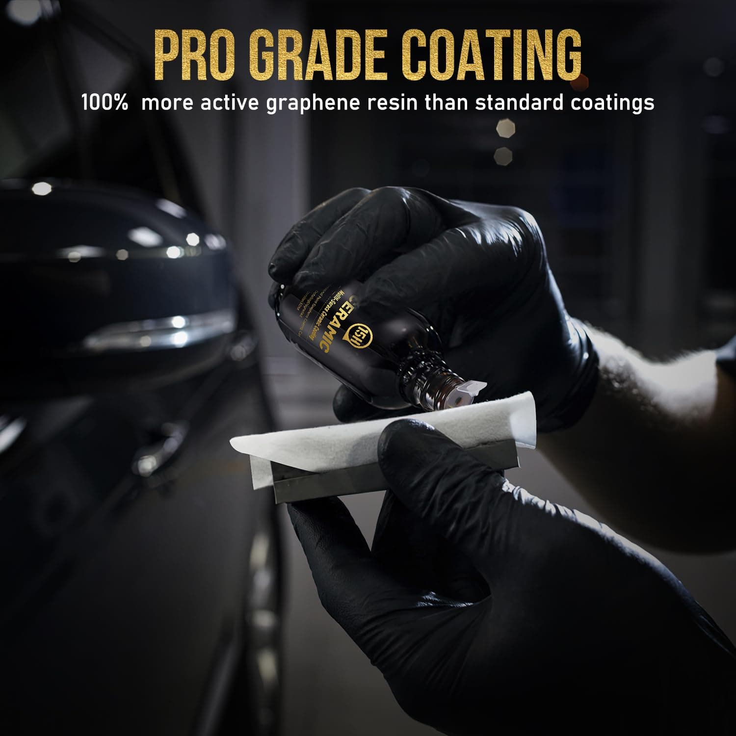 Graphene Ceramic Coating for Cars (70ml) 15H Advanced Graphene Coating for Car Detailing - 10+ Years of Long Lasting Protection -Easy to Use Stronger than Car Wax，Extra-hardness High Gloss