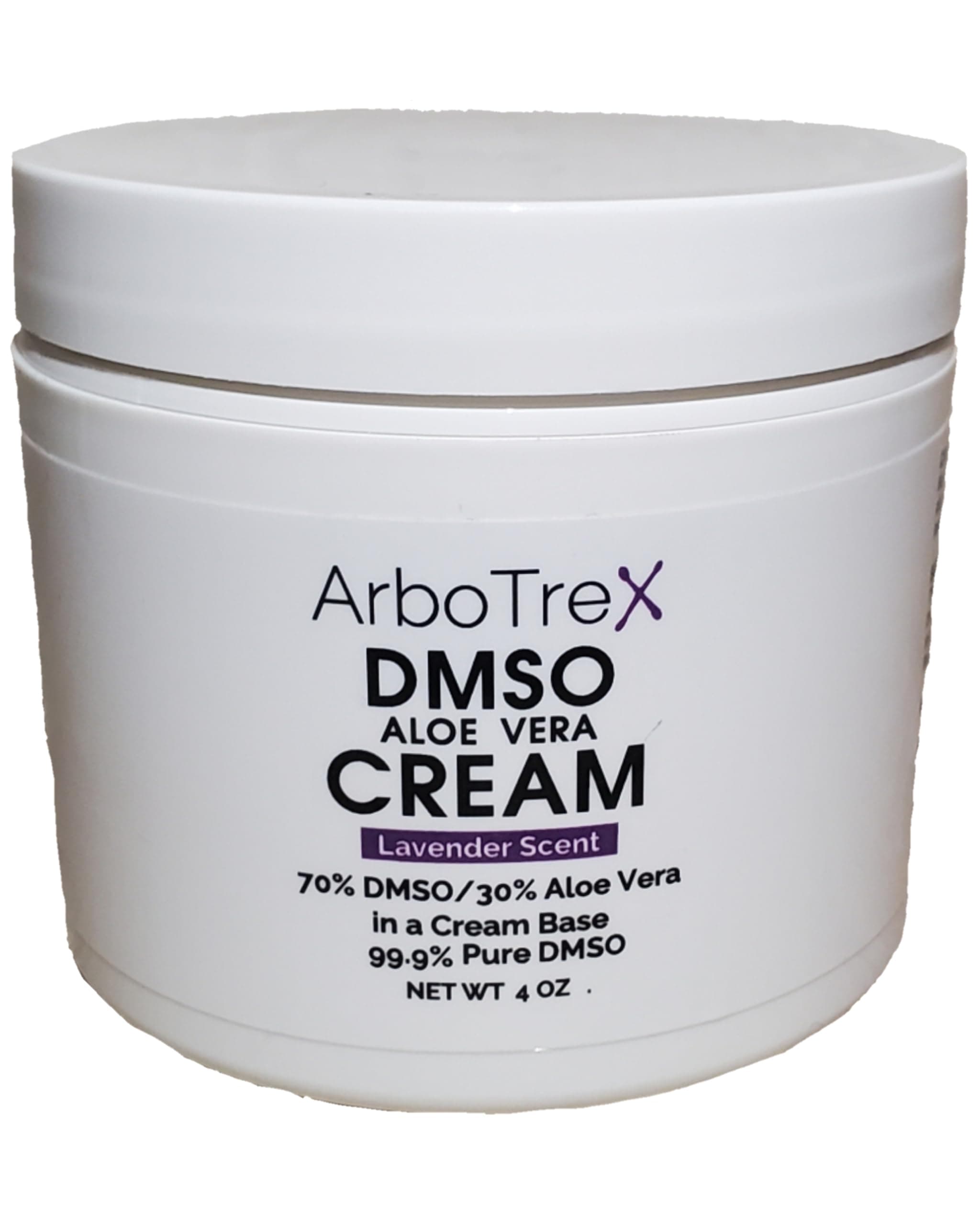 Cream - DISCONTINUED with Aloe Vera and DMSO - Includes Lavender essential oil, 99.9% Pure DMSO, and Aloe Vera in Cream Base - Made in USA - 4 oz