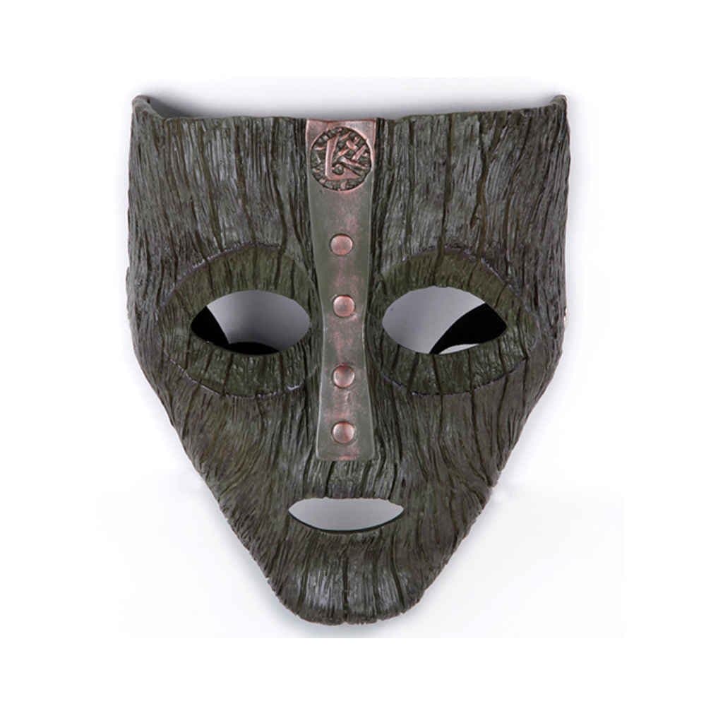 Charmgle Resin Loki Mask Deluxe Jim Carrey The Mask Halloween Fancy Dress Costume