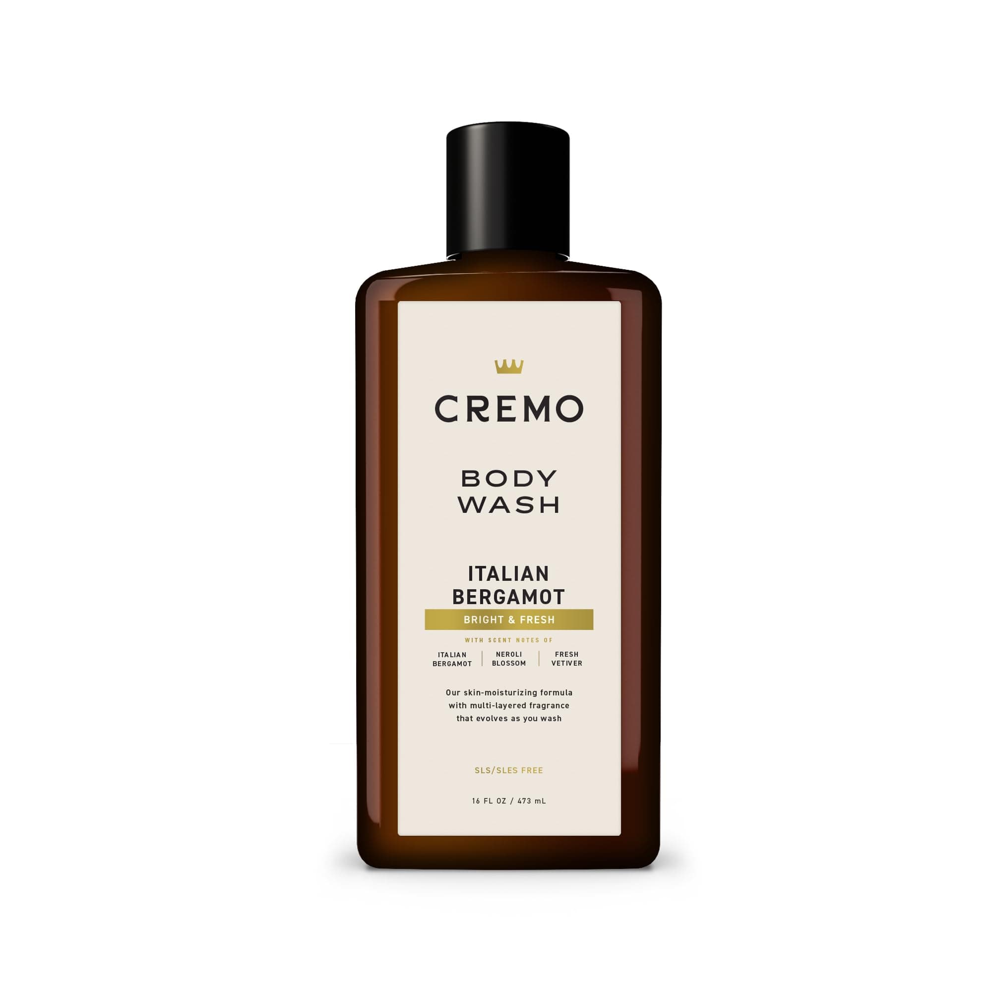 Rich-Lathering Italian Bergamot Body Wash, Notes of Italian Bergamot, Neroli Blossom, and Fresh Vetiver, 16 Fl Oz (Packaging May Vary)