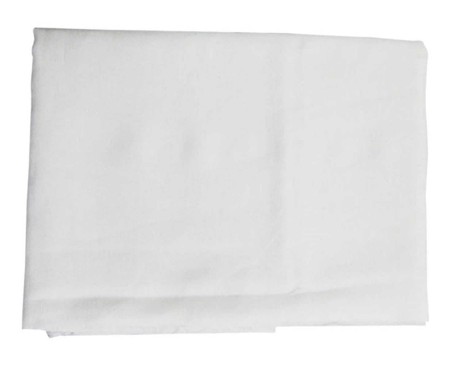 Arvind Men's Cotton Unstitched Linen Shirt Fabric (White, Free Size)