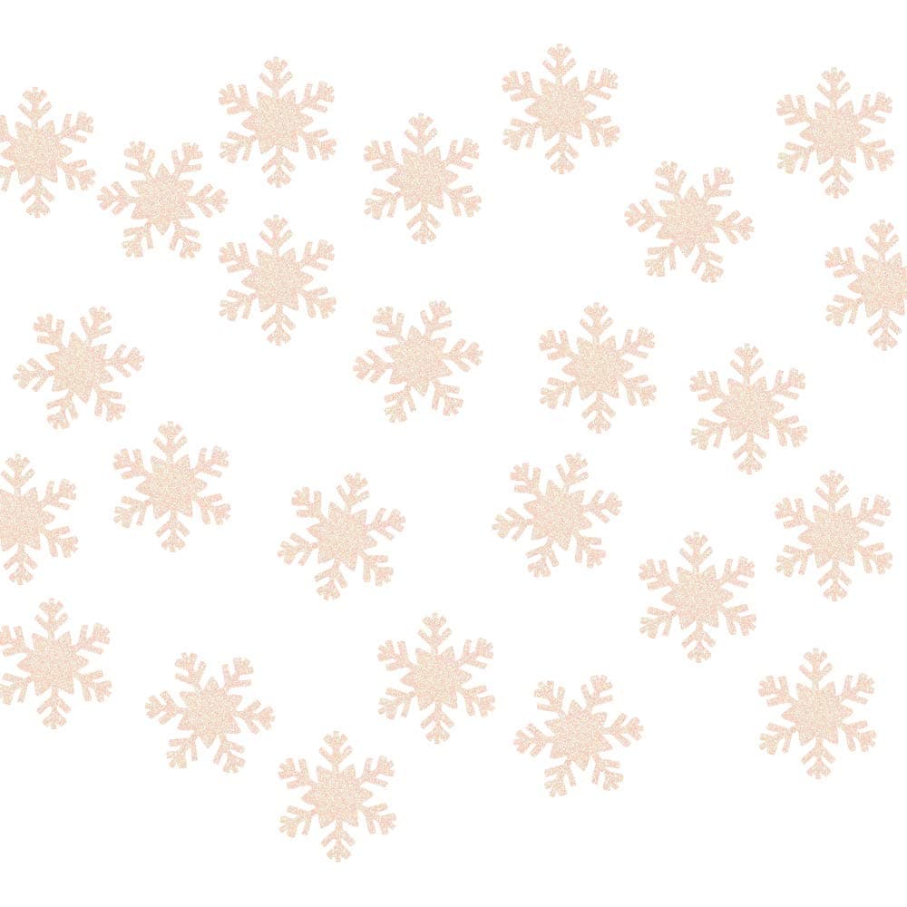 zeman 100pcs White Glitter Snowflake Confetti for Table,Table Scatter for Christmas Indoor Decorations Winter Holiday Wedding Years Engagement Party Decorations Frozen Decorations for Birthday Party