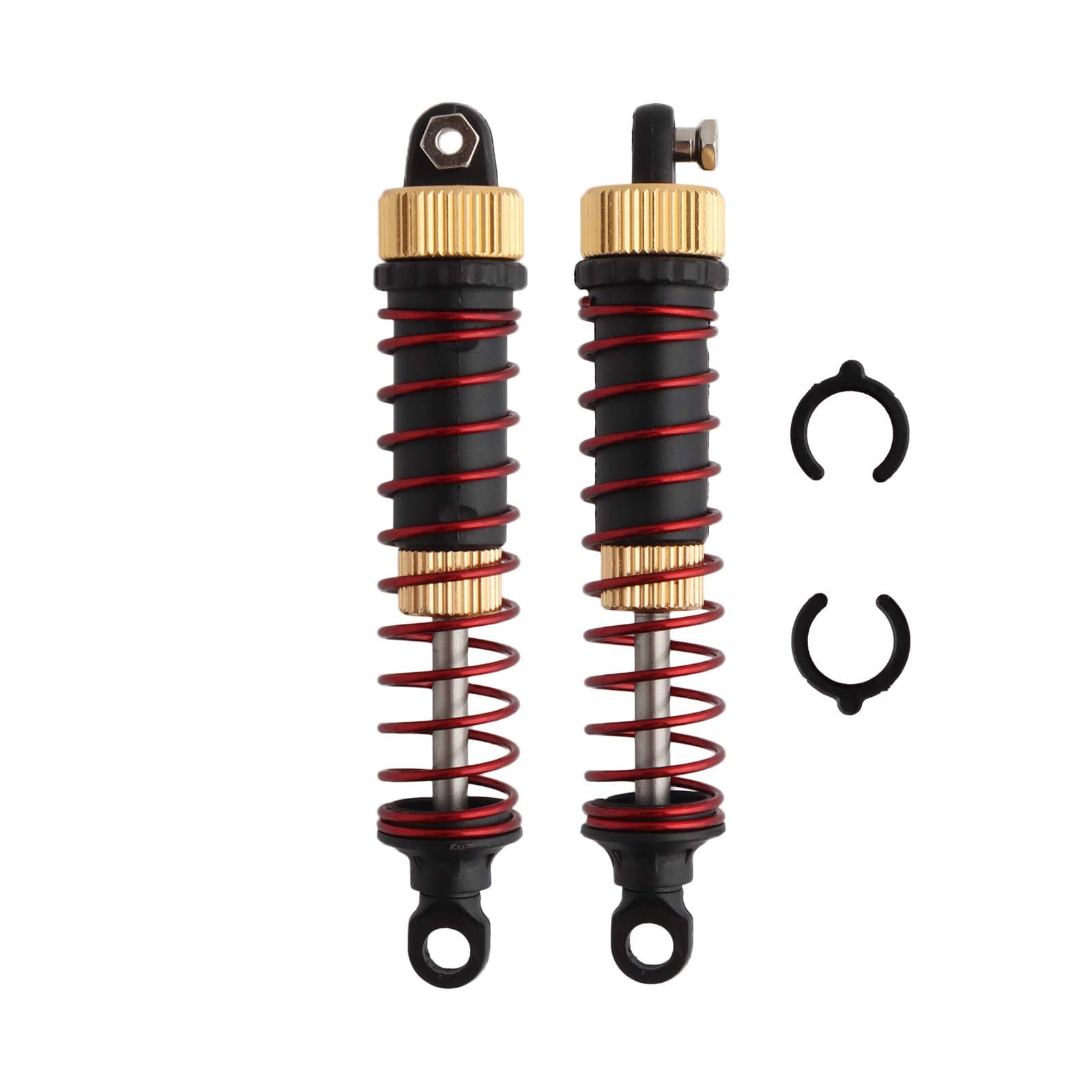 GDOOL 2 PCS Aluminum Alloy Shock Absorber Assembled Metal Oil Filled Shocks 9125 Upgrade Parts 25-ZJ03 LG-ZJ03 920-ZJ03 for 1:10 9125 9155 9156 RC Cars S920 S921 RC Trucks