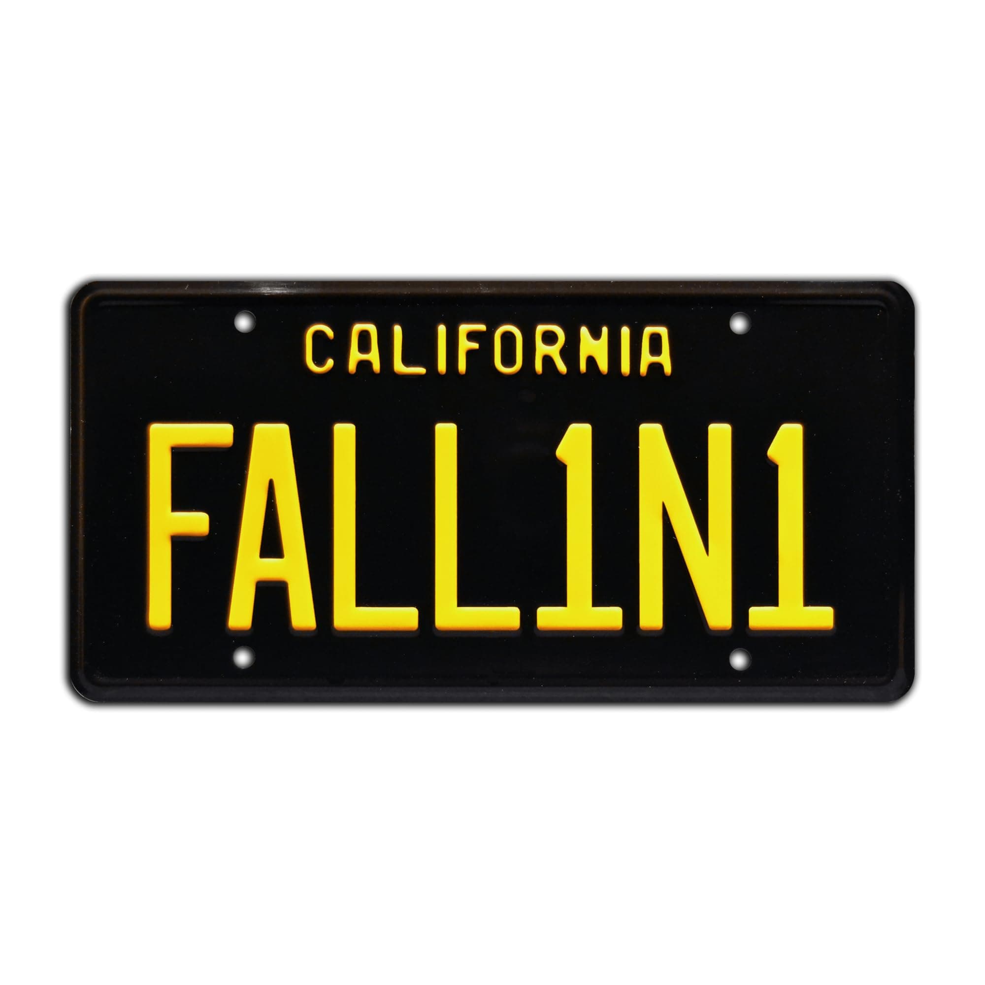 Lucifer | FALL1N1 | Metal Stamped License Plate