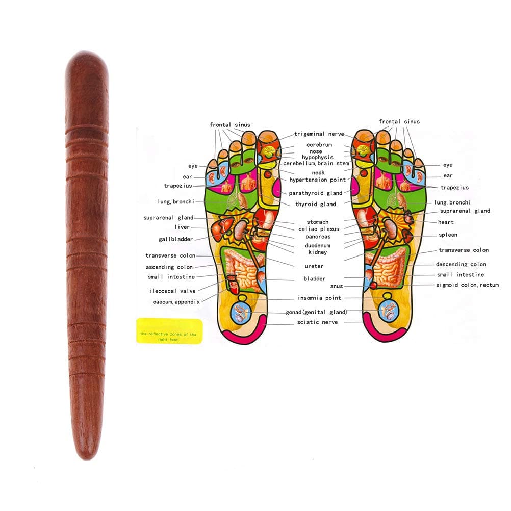 ADFEN Wooden Foot Spa Physiotherapy Thai Massage Health Relaxation Wood Stick Tools
