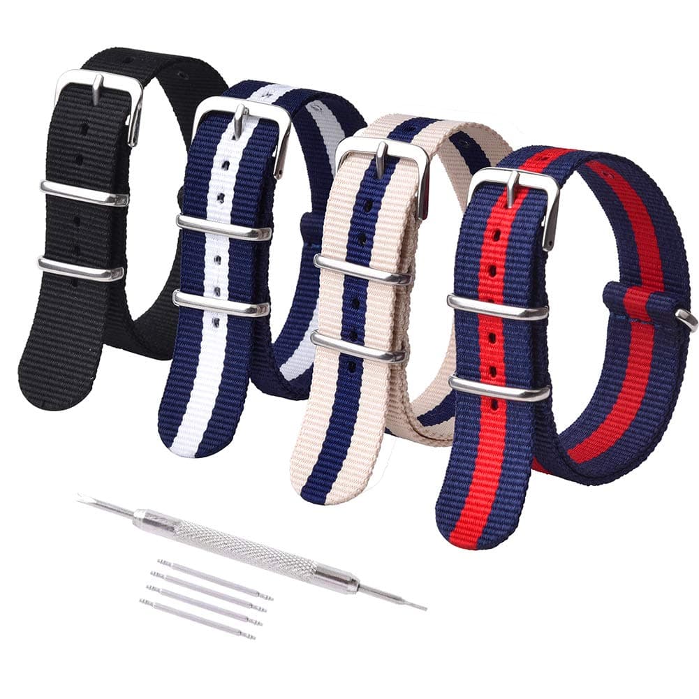 Ritche 18mm NATO Straps Nylon Watch Bands Compatible with Citizen Watch for Men Women