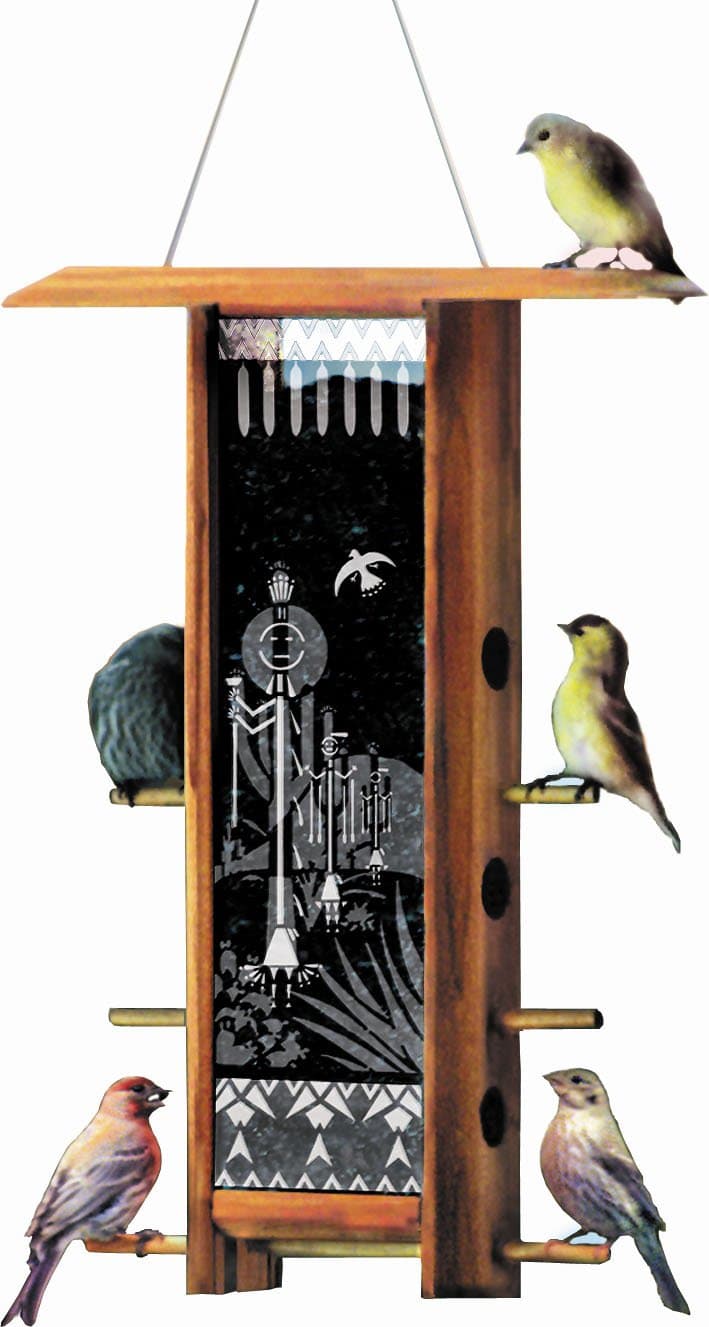 Schrodt Designs TH-16HW Heron Willows Teahouse Birdfeeder