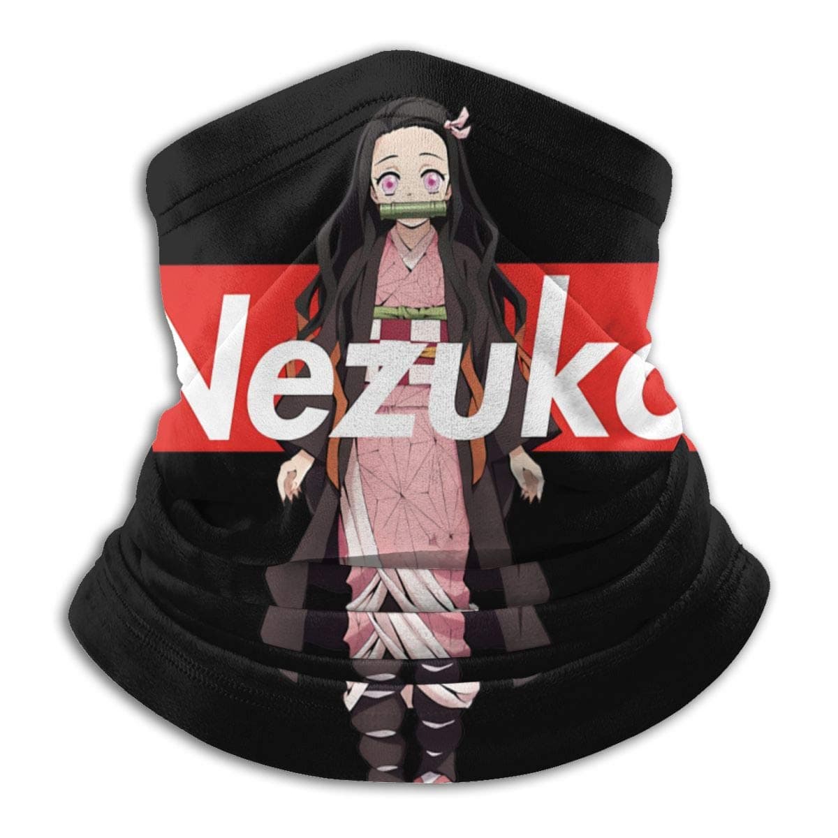Nezuko Kamado - Supreme Box Kimetsu No Yaiba Anime - Blade Of Demon Destruction Face Mask Unisex Neck Warm Scarf Microfiber Bandana Multi-Function Balaclava for Outdoor