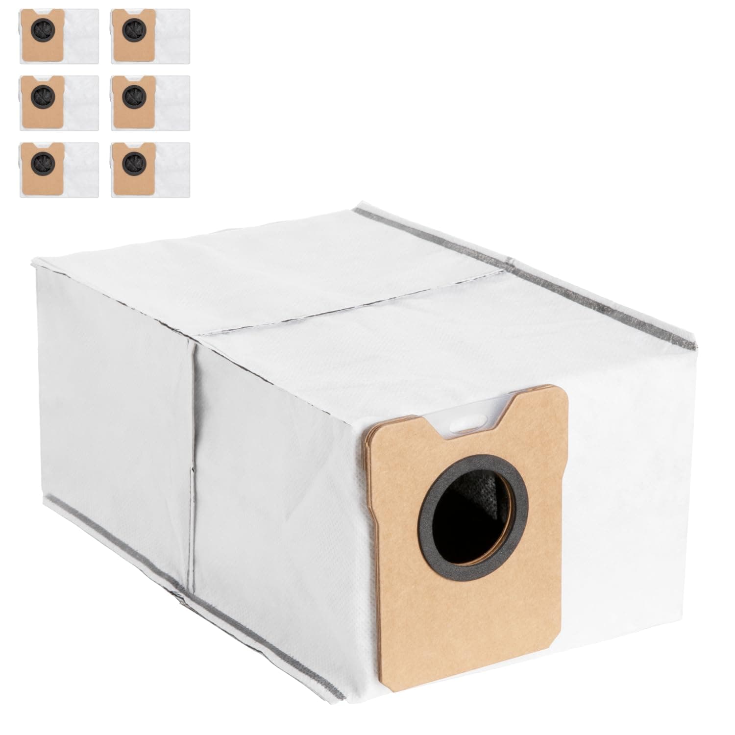 Replacement Dust Bags for Robot Vacuum Omni C20, Detachable, Large Capacity, 6-Pack Included