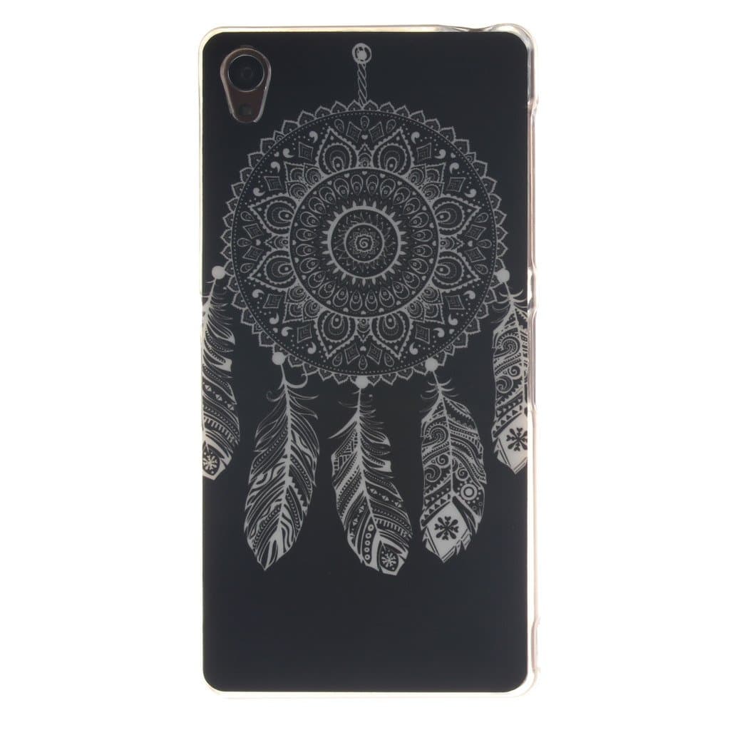 Case For Sony Xperia M4 Aqua,Ramidy Black wind chimes Printing Soft TPU Gel Silicone Clear Bumper Protectiove Skin Case Cover For Sony Xperia M4 Aqua