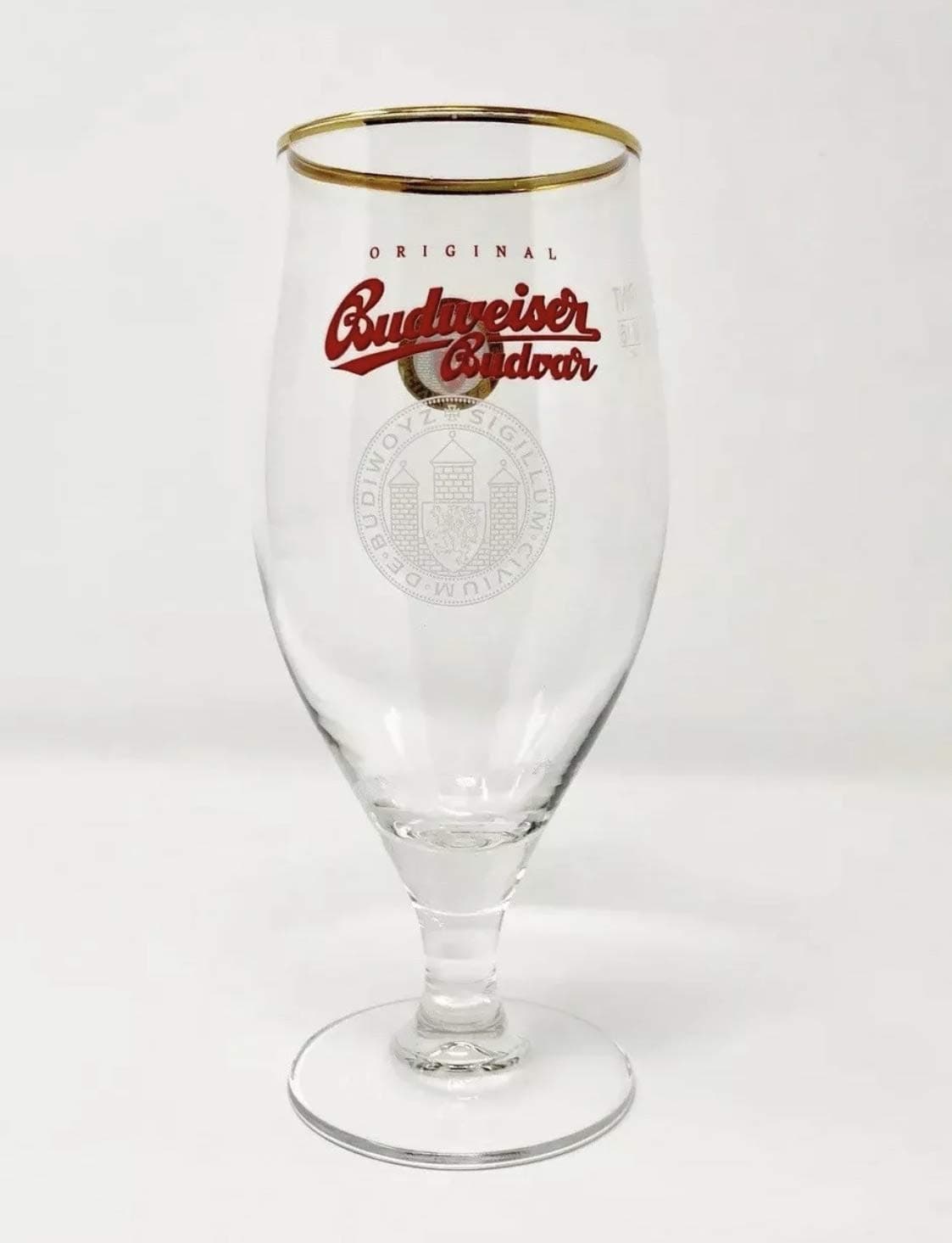 Budweiser Budvar 13oz 2/3 Pint Glass (1 Glass) from GarageBar