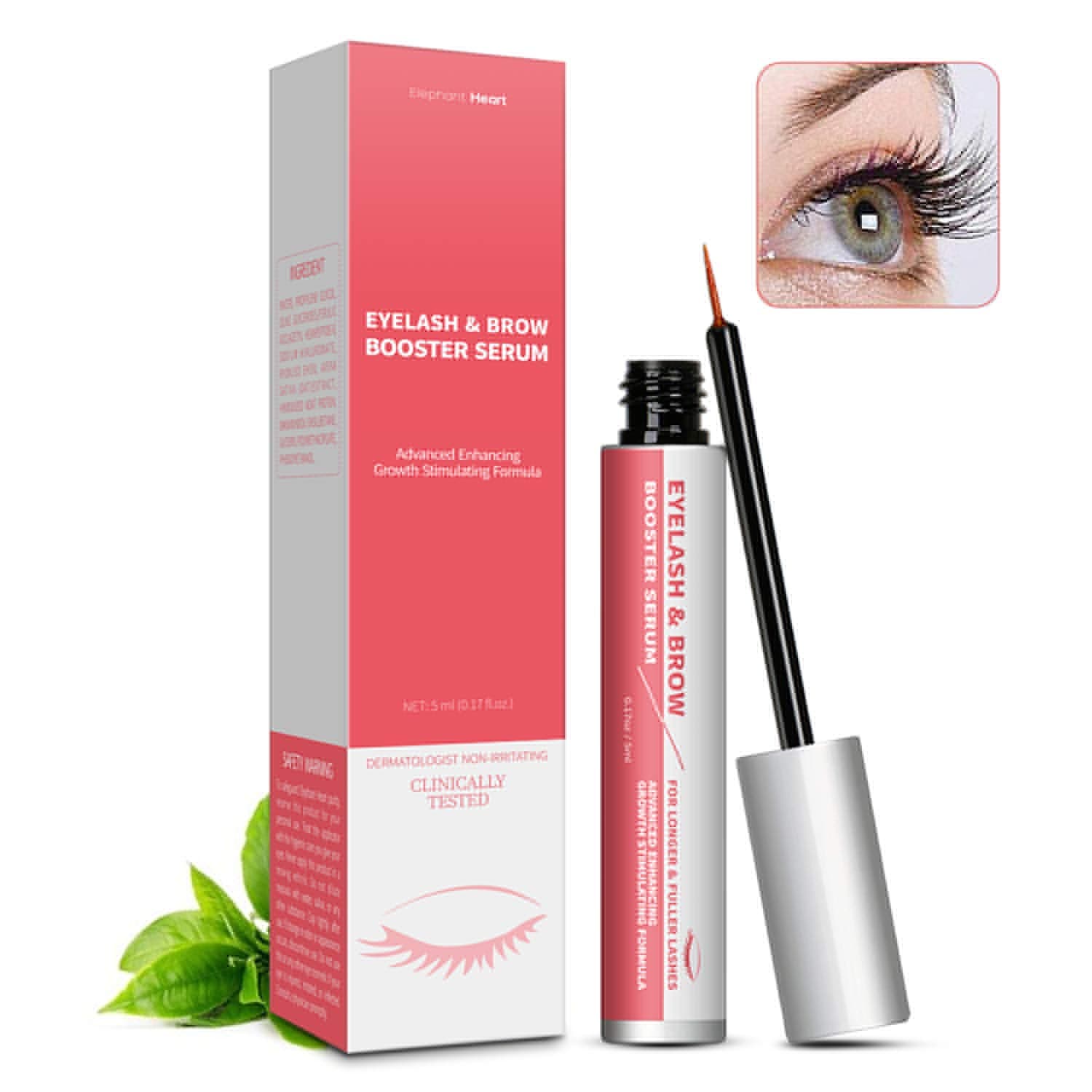 Eyelash Growth Serum Gives You Longer Thicker Fuller & 3X Healthier Lashes (in 30 days), Eyelash Booster Hydrates Lashes - Used on Lash, Brow & Lash Extensions Physican Formulated and Ophthalmologist