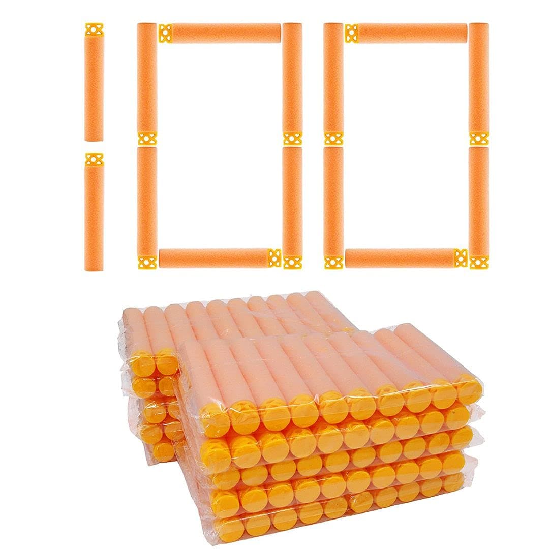 BOROLA100Pcs Hollow Out Soft Foam Refill Waffle Darts Compatible for Nerf Elite Series Blasters