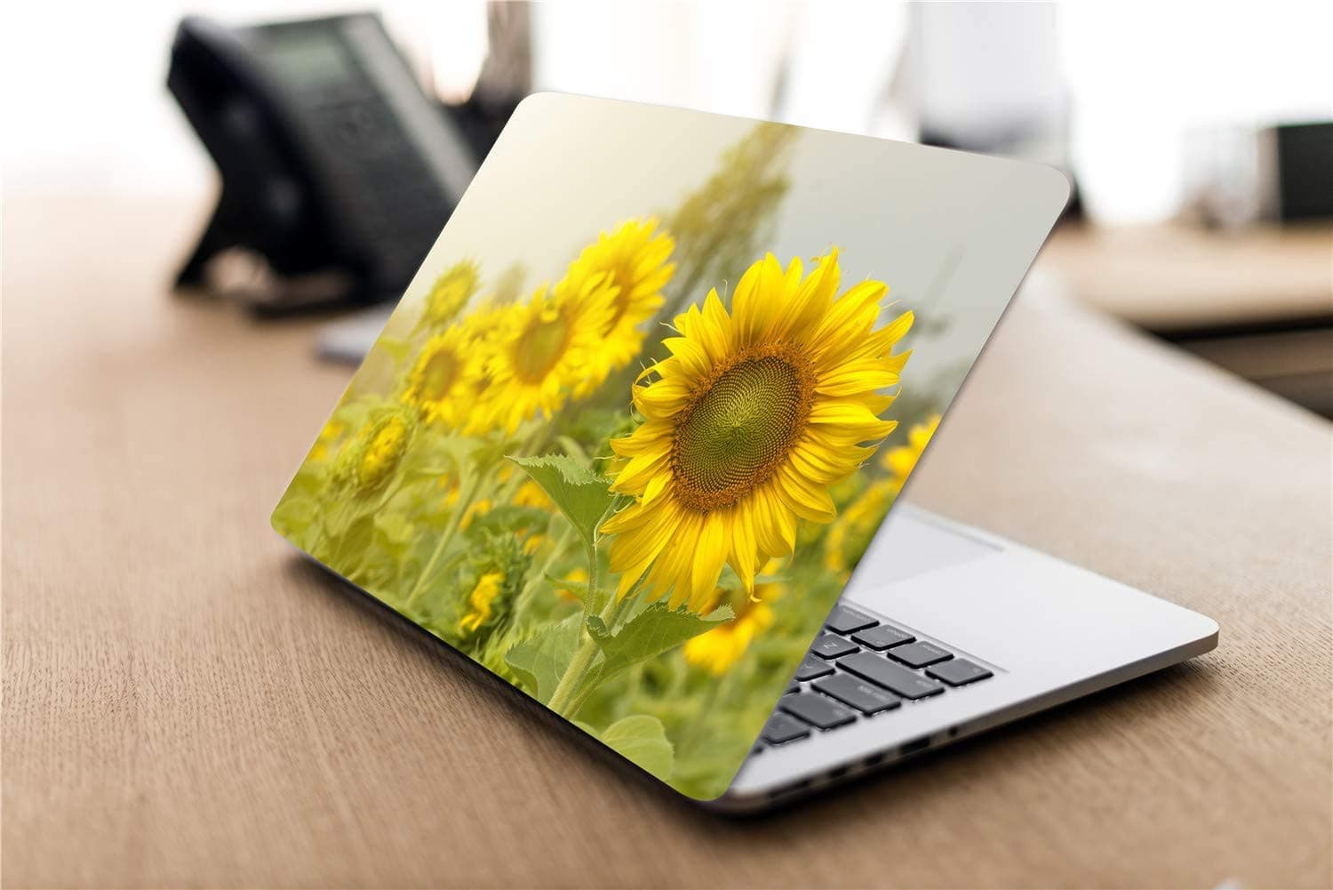 Sunflower Compatible with MacBook Air Case 13.3 inch Floral Compatible with MacBook Air Vivid Flower, Soft-Touch Protective Hard Case Shell with Keyboard Cover Compatible with MacBook Air A1466 A1369