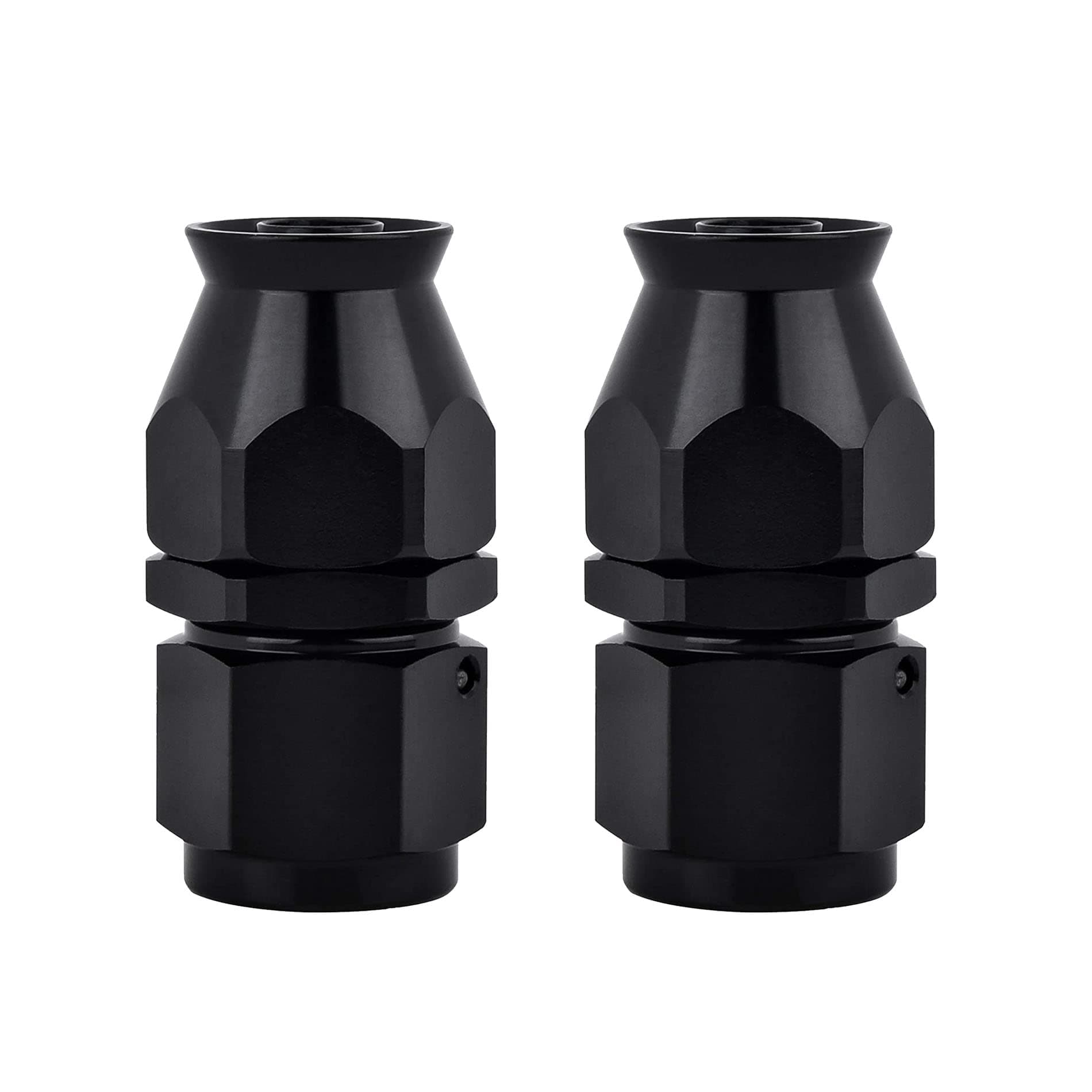 Evil Energy 4AN PTFE Hose End Fitting Straight Black for PTFE Hose Only 2PCS